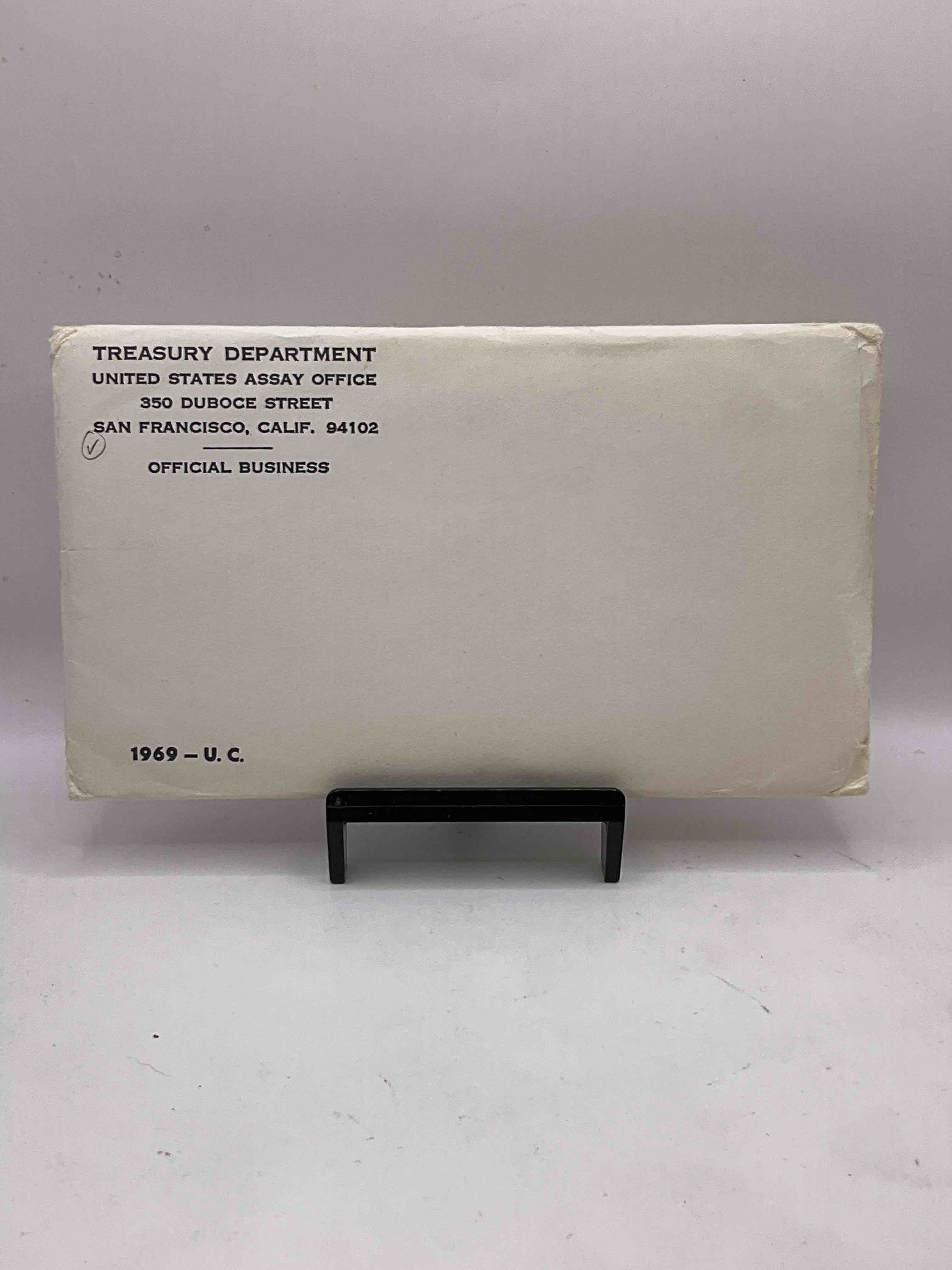 Moon Landing Year 1969! Own An Incredible Piece of History With This 1969 Uncirculated U.S. Mint Set Sealed From Treasury, Still In Its U.S. Treasury Original Envelope, Incorporating Each Type Of Coin Produced in 1969! Own An Awesome Piece Of History & Investment From The Year Of The Moon Landing!