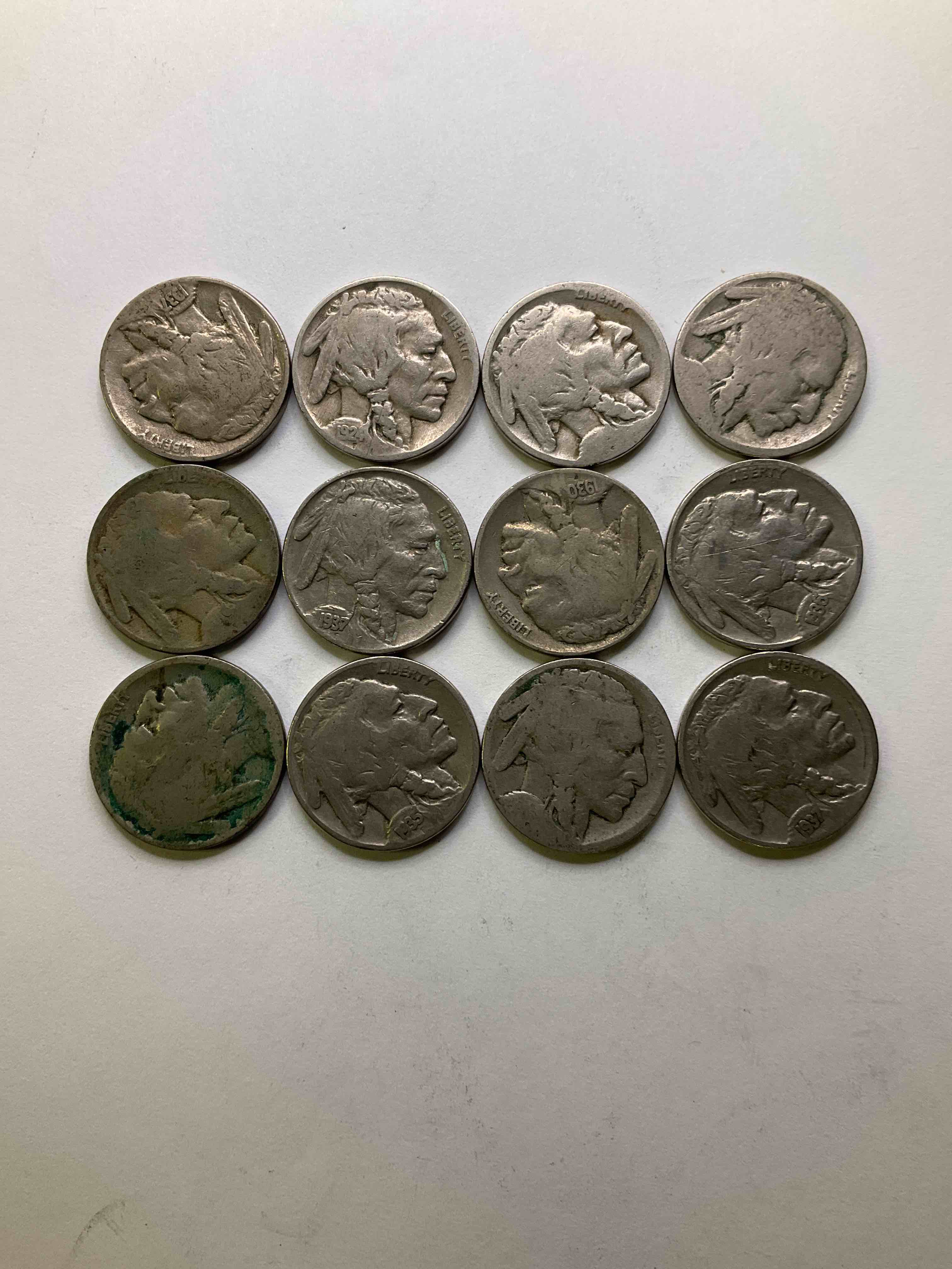 Historic Buffalo Nickels! Indian Head Buffalo Nickels Were Minted From 1913 To 1938 & Have Become A Favorite For Coin Collectors Around The World! Own Pieces Of American History With These Cools Indian Head Buffalo Nickels In Circulated Condition, Most With Visible Dates Which Is Very Rare For Buffalo Nickels!