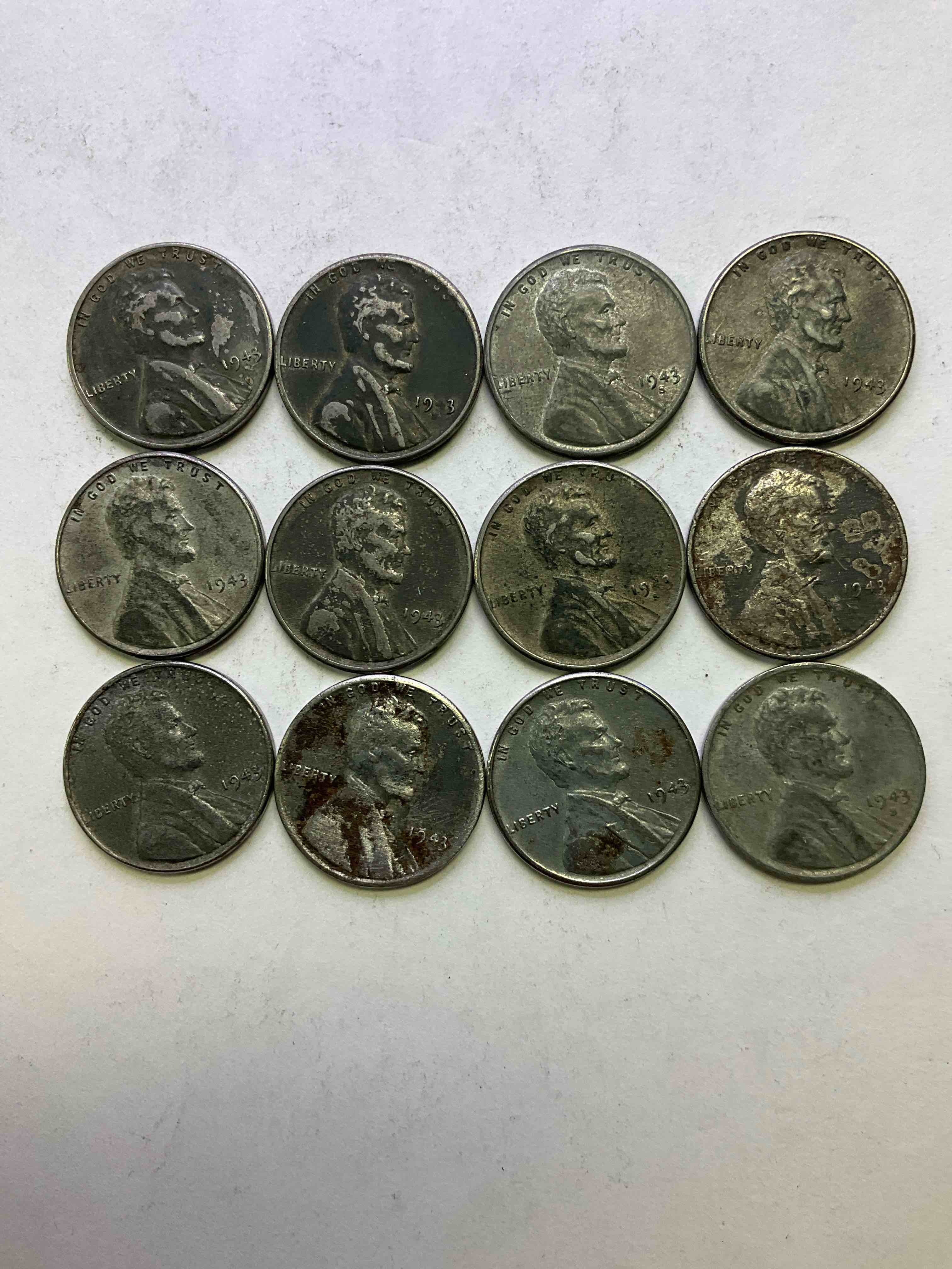 1943 World War II History! Did You Know That In 1943 Copper Was So Valuable For Making Ammunition That The U.S. Treasury Made Pennies Out Of Steel?! 1943 STEEL Pennies Have Become Valuable, Rare Collector Items! Up For Auction Are Rare WWII Steel Pennies Appearing Circulated. Own Pieces Of World War Il History That Are An Awesome Investment!