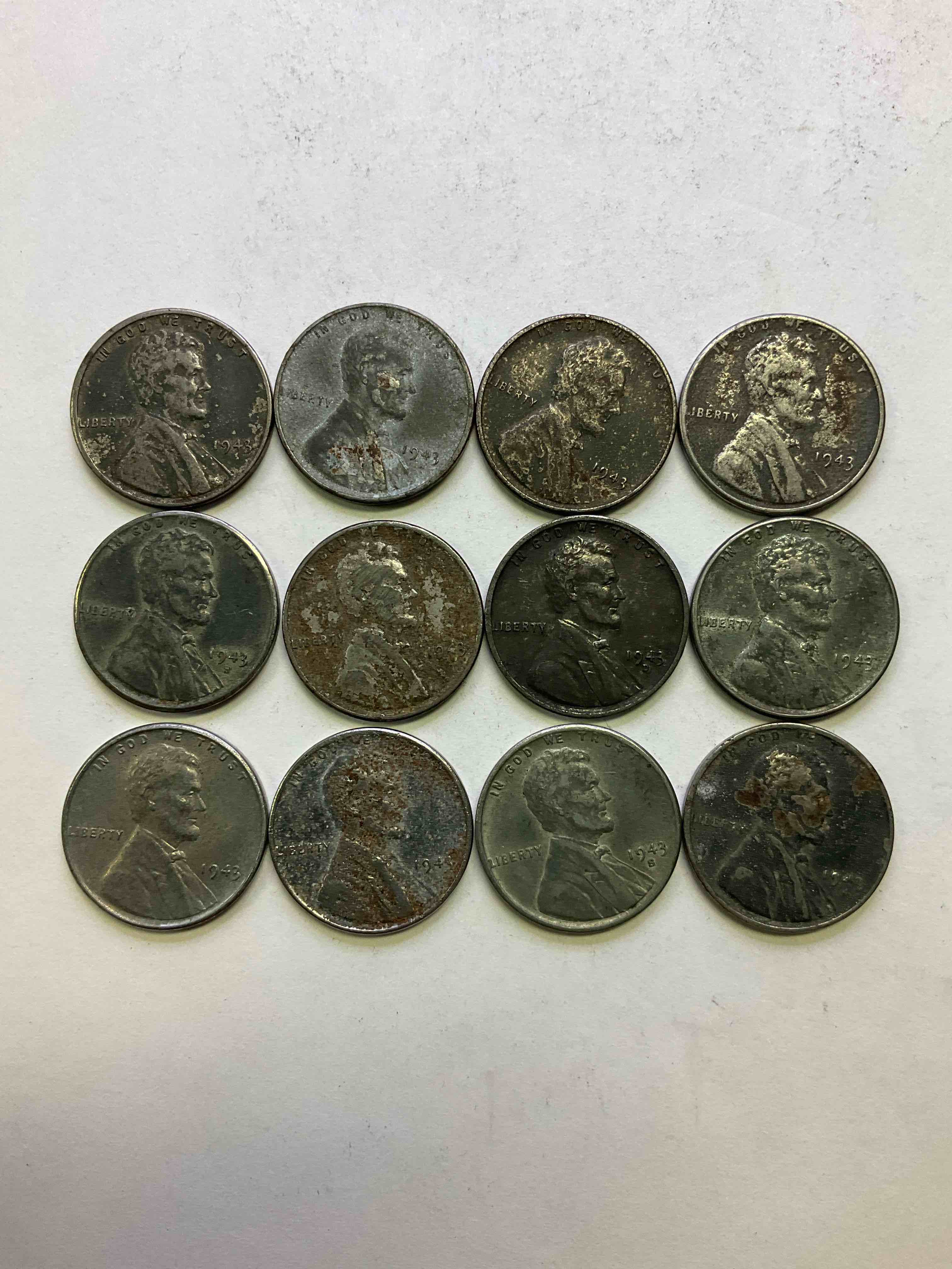 1943 World War II History! Did You Know That In 1943 Copper Was So Valuable For Making Ammunition That The U.S. Treasury Made Pennies Out Of Steel?! 1943 STEEL Pennies Have Become Valuable, Rare Collector Items! Up For Auction Are Rare WWII Steel Pennies Appearing Circulated. Own Pieces Of World War Il History That Are An Awesome Investment!