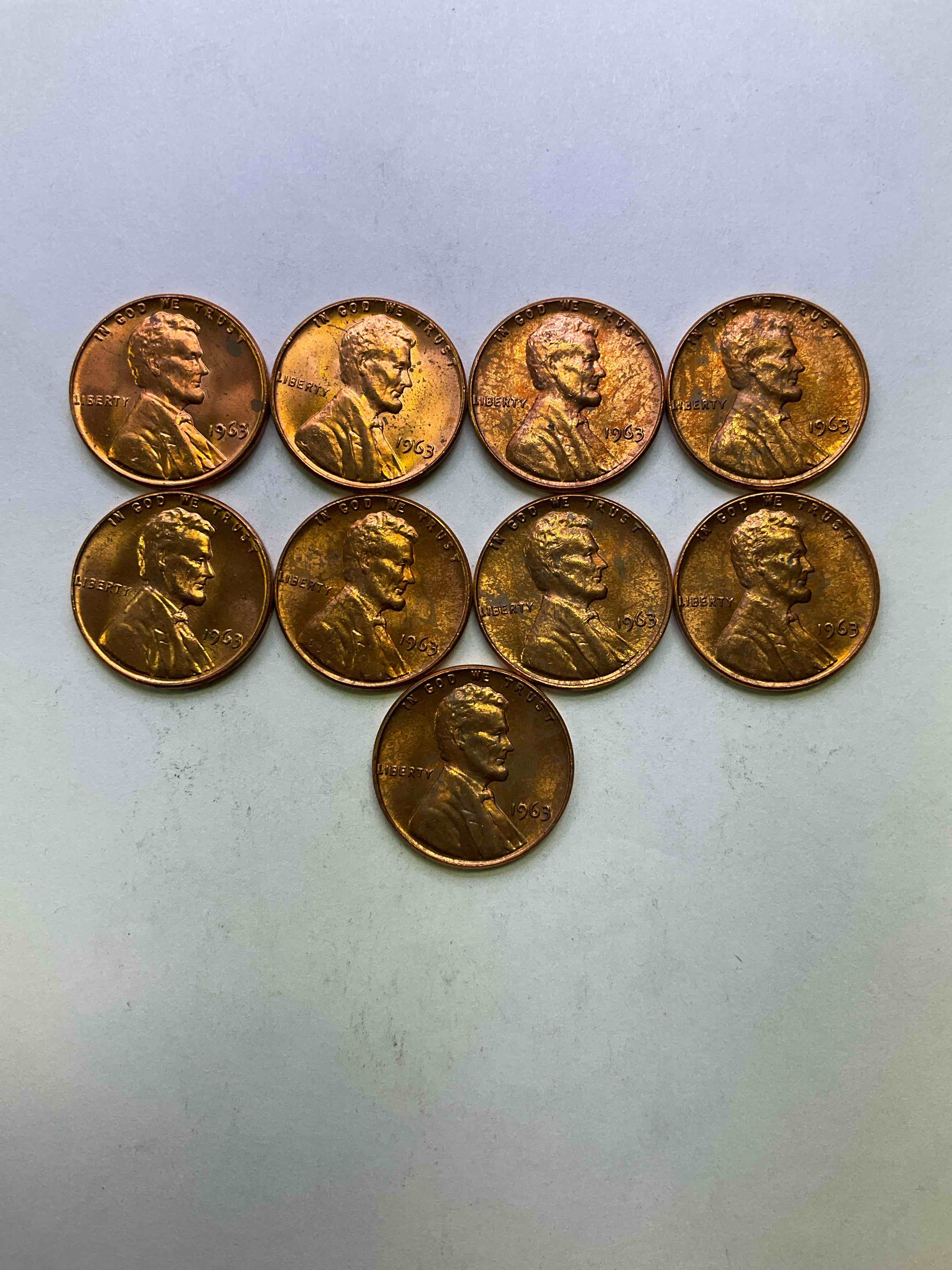 1963 Uncirculated History! These Uncirculated Lincoln Pennies Are From 1963, The Year Of The JFK Assassination. These Pennies Are Uncirculated, Shiny & Gorgeous & Are Direct From The Original Bank Rolls Untouched Since 1963! Pristine Pieces Of History!