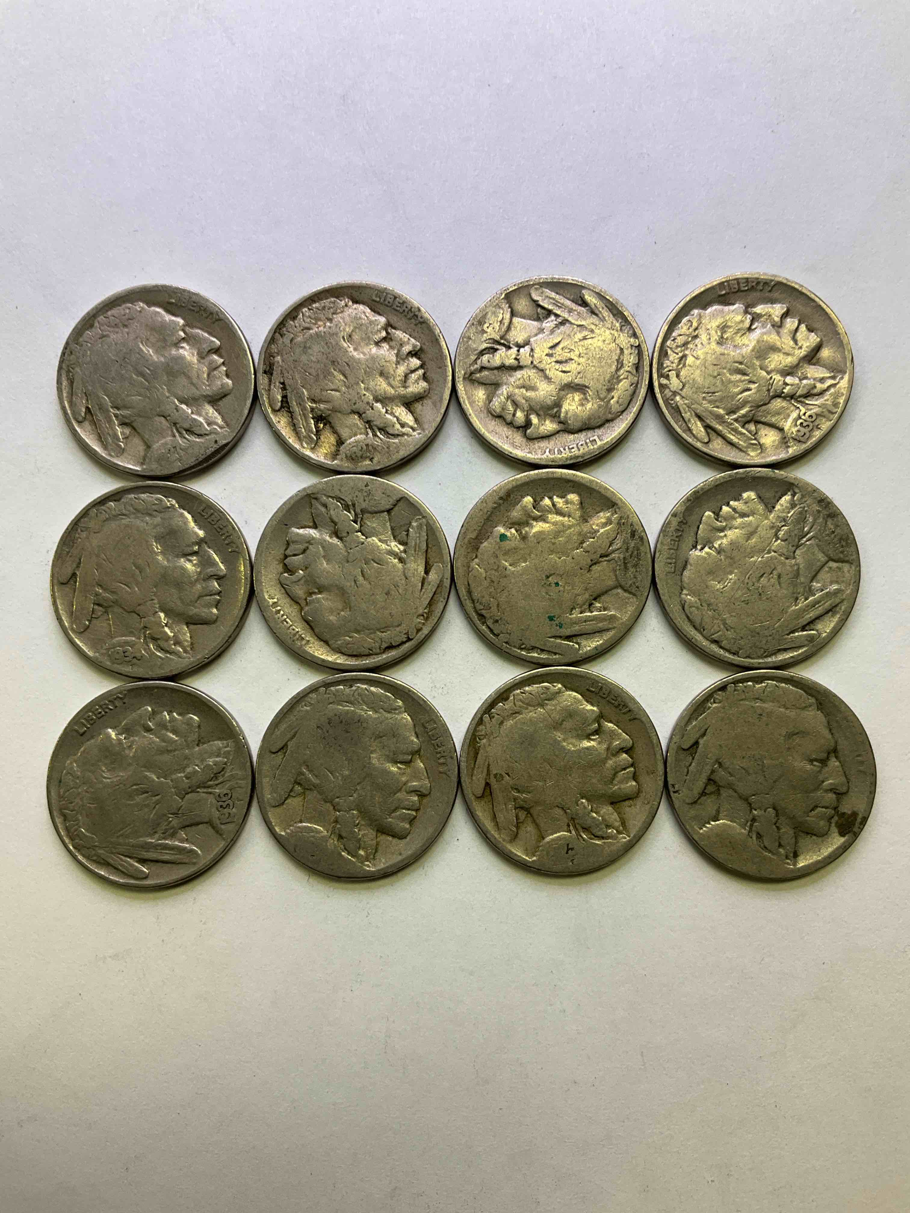 Historic Buffalo Nickels! Indian Head Buffalo Nickels Were Minted From 1913 To 1938 & Have Become A Favorite For Coin Collectors Around The World! Own Pieces Of American History With These Cools Indian Head Buffalo Nickels In Circulated Condition, Most With Visible Dates Which Is Very Rare For Buffalo Nickels!