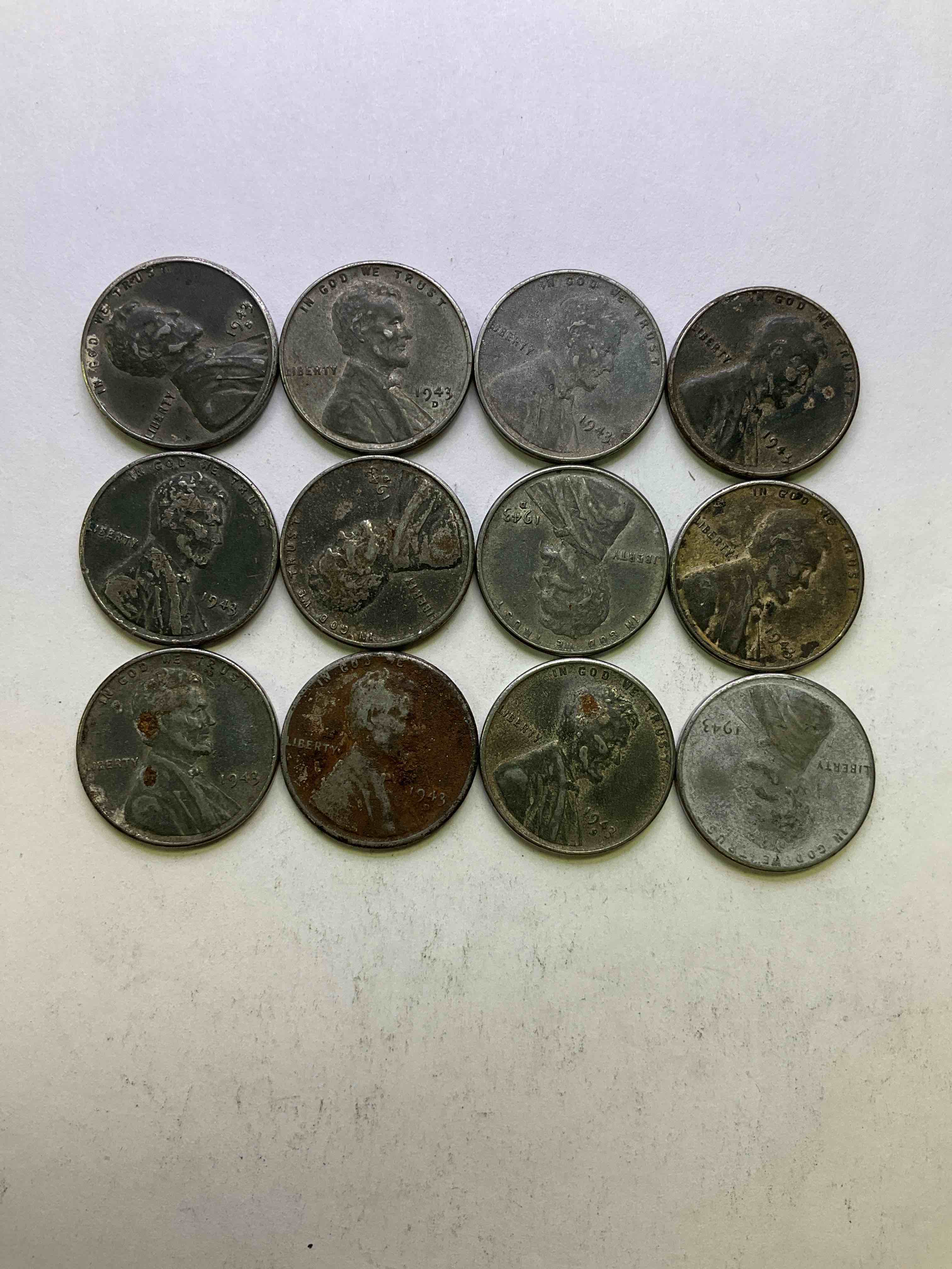 1943 World War II History! Did You Know That In 1943 Copper Was So Valuable For Making Ammunition That The U.S. Treasury Made Pennies Out Of Steel?! 1943 STEEL Pennies Have Become Valuable, Rare Collector Items! Up For Auction Are Rare WWII Steel Pennies Appearing Circulated. Own Pieces Of World War Il History That Are An Awesome Investment!