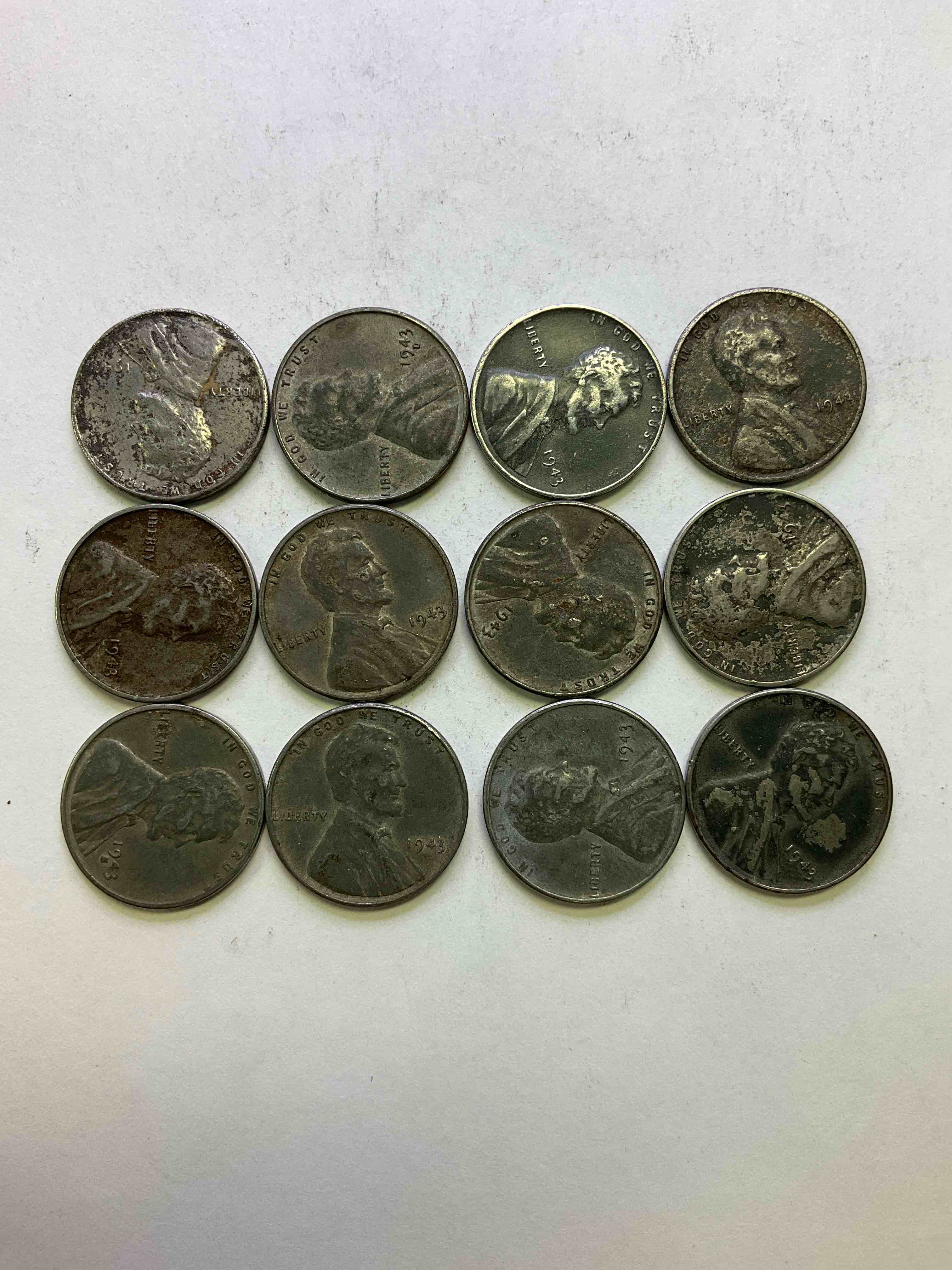 1943 World War II History! Did You Know That In 1943 Copper Was So Valuable For Making Ammunition That The U.S. Treasury Made Pennies Out Of Steel?! 1943 STEEL Pennies Have Become Valuable, Rare Collector Items! Up For Auction Are Rare WWII Steel Pennies Appearing Circulated. Own Pieces Of World War Il History That Are An Awesome Investment!