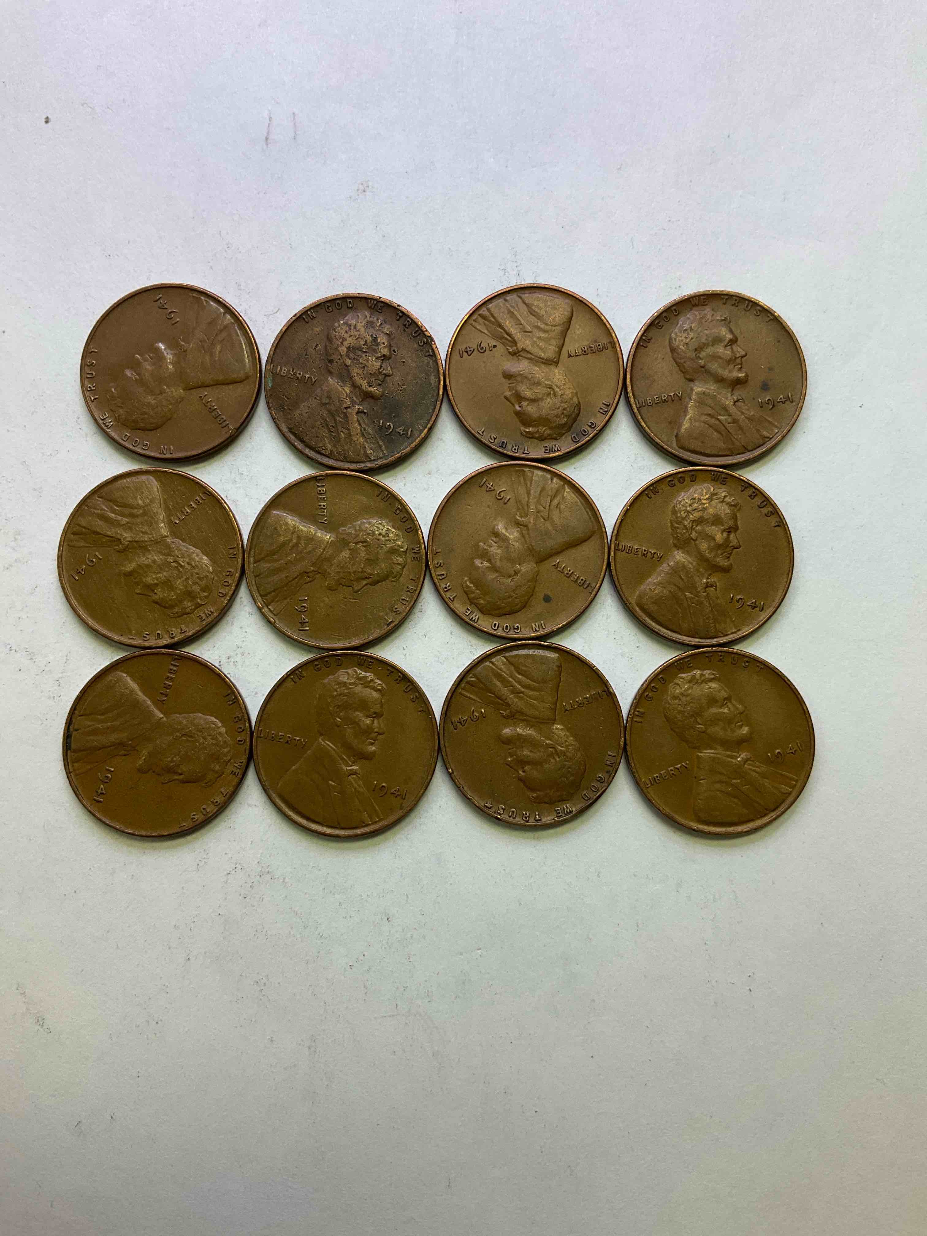 1941 WWIl History! Check Out These Incredible Lincoln Pennies From The Year That Will Live In Infamy... 1941 Whe On Dec 7 Pearl Harbor Was Bombed & America Entered Wo War 2! Nearly Impossible To Collect & Incredible Pieces Of History!