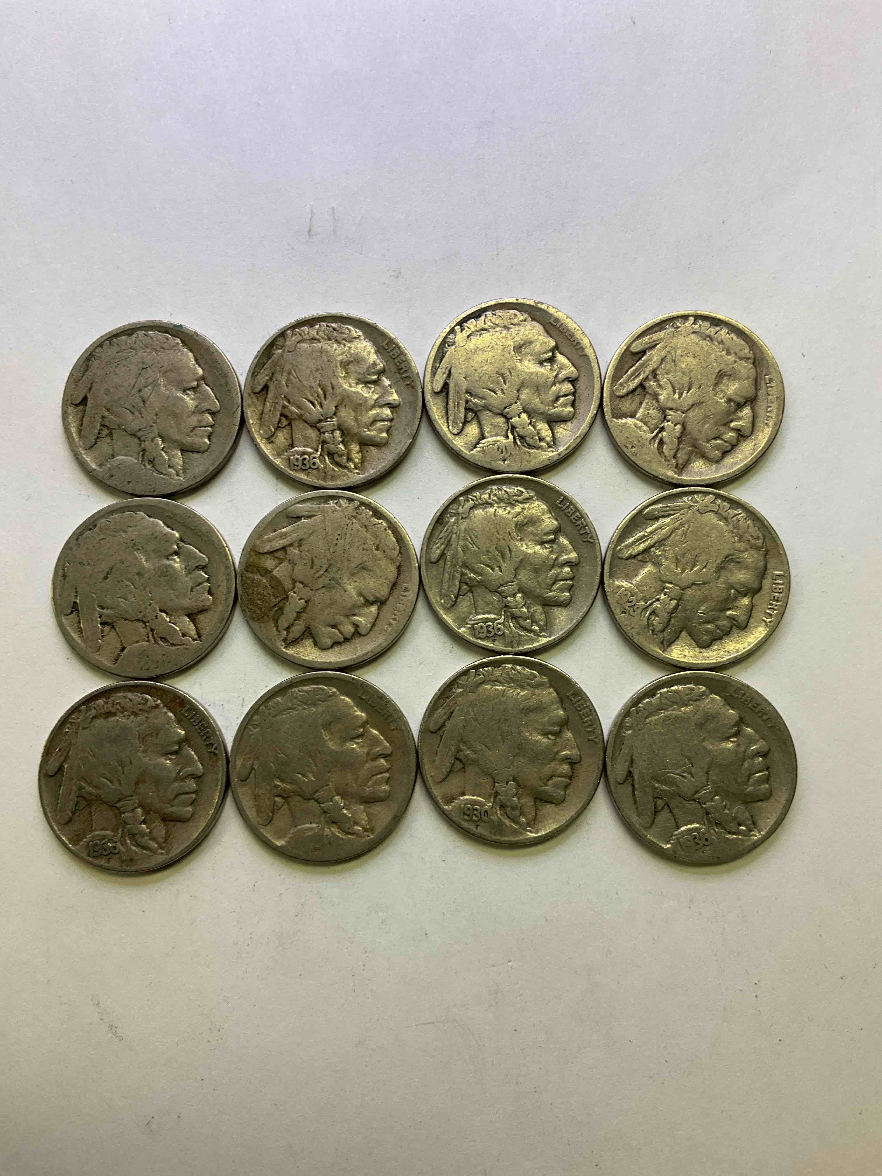 Historic Buffalo Nickels! Indian Head Buffalo Nickels Were Minted From 1913 To 1938 & Have Become A Favorite For Coin Collectors Around The World! Own Pieces Of American History With These Cools Indian Head Buffalo Nickels In Circulated Condition, Most With Visible Dates Which Is Very Rare For Buffalo Nickels!