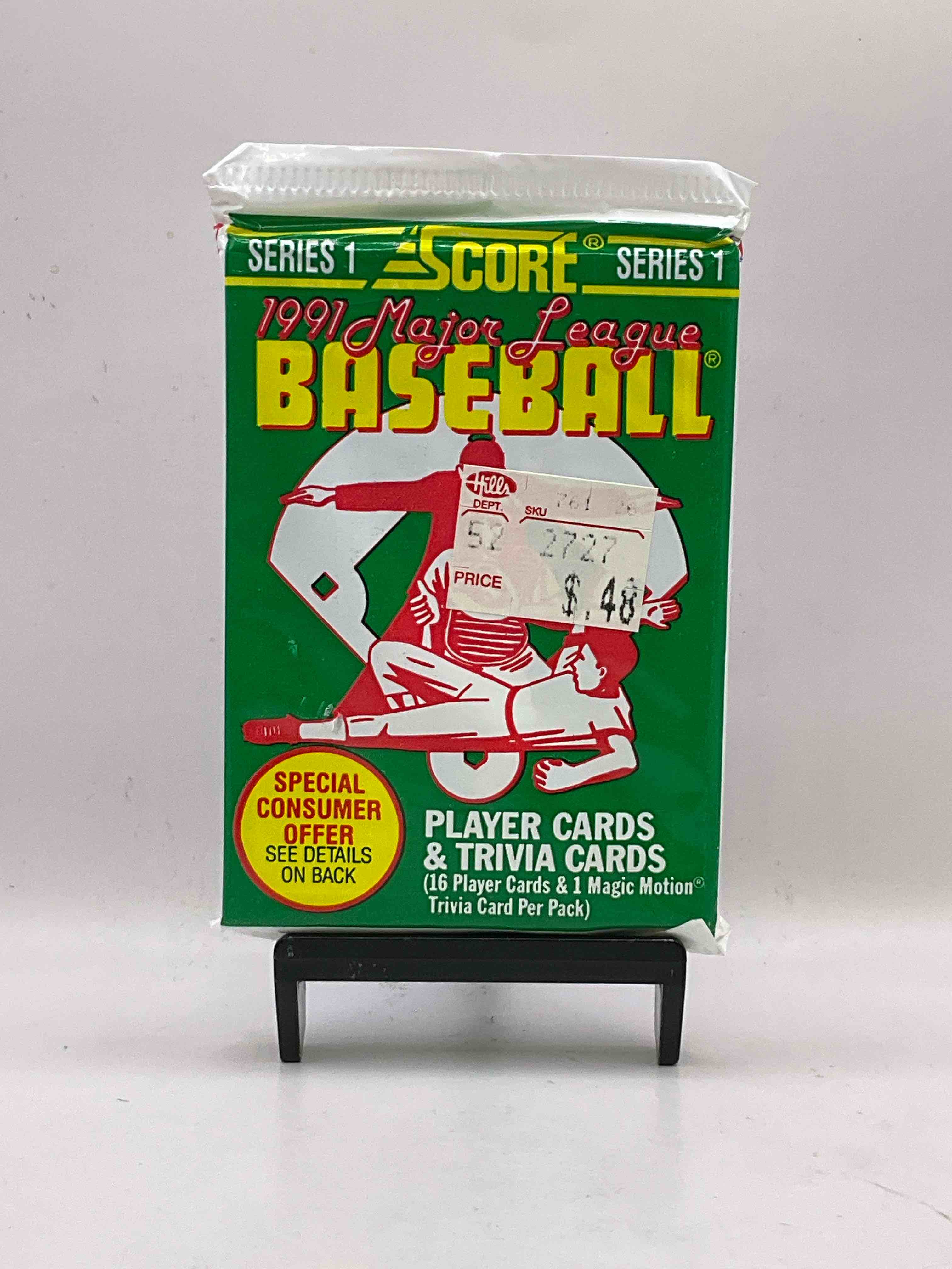 Ken Griffey Jr!? Frank Thomas!? Baseball Insanity! 1991 Score Baseball Series I Unopened Packs, Direct From Box! 16 Premium Baseball Cards In Each Pack! Search For Griffey Jr, Nolan Ryan, Frank Thomas & So Much More! Search For 1980’s Stars & Hall Of Famers!