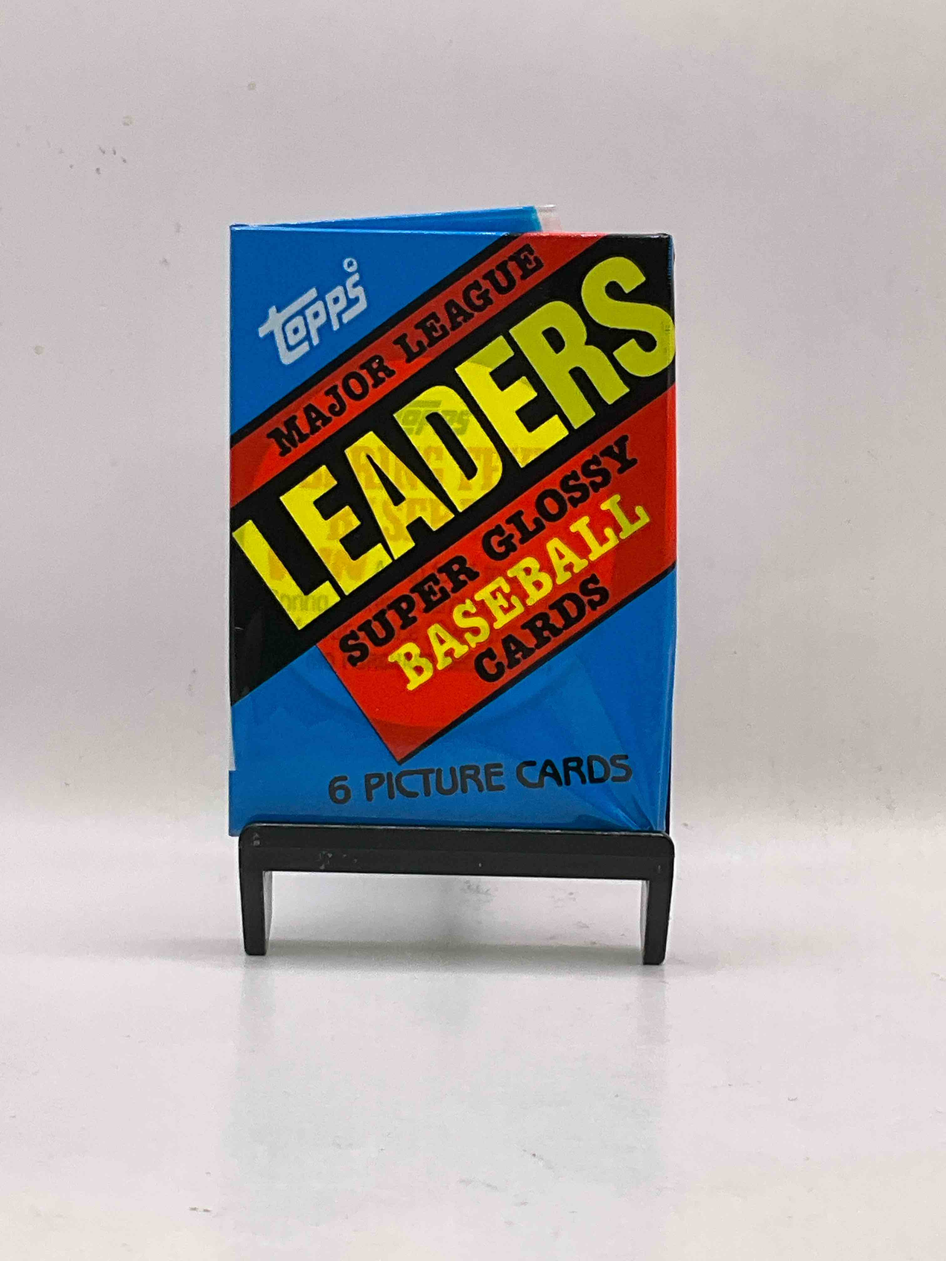 Ultra Rare! 1986 "MLB Leaders" Unopened Miniature Baseball Collectible Card Packs, 6 Cards Per Pack, Direct From Original Retail Case. Super Rare, Impossible To Find! Like New Condition!