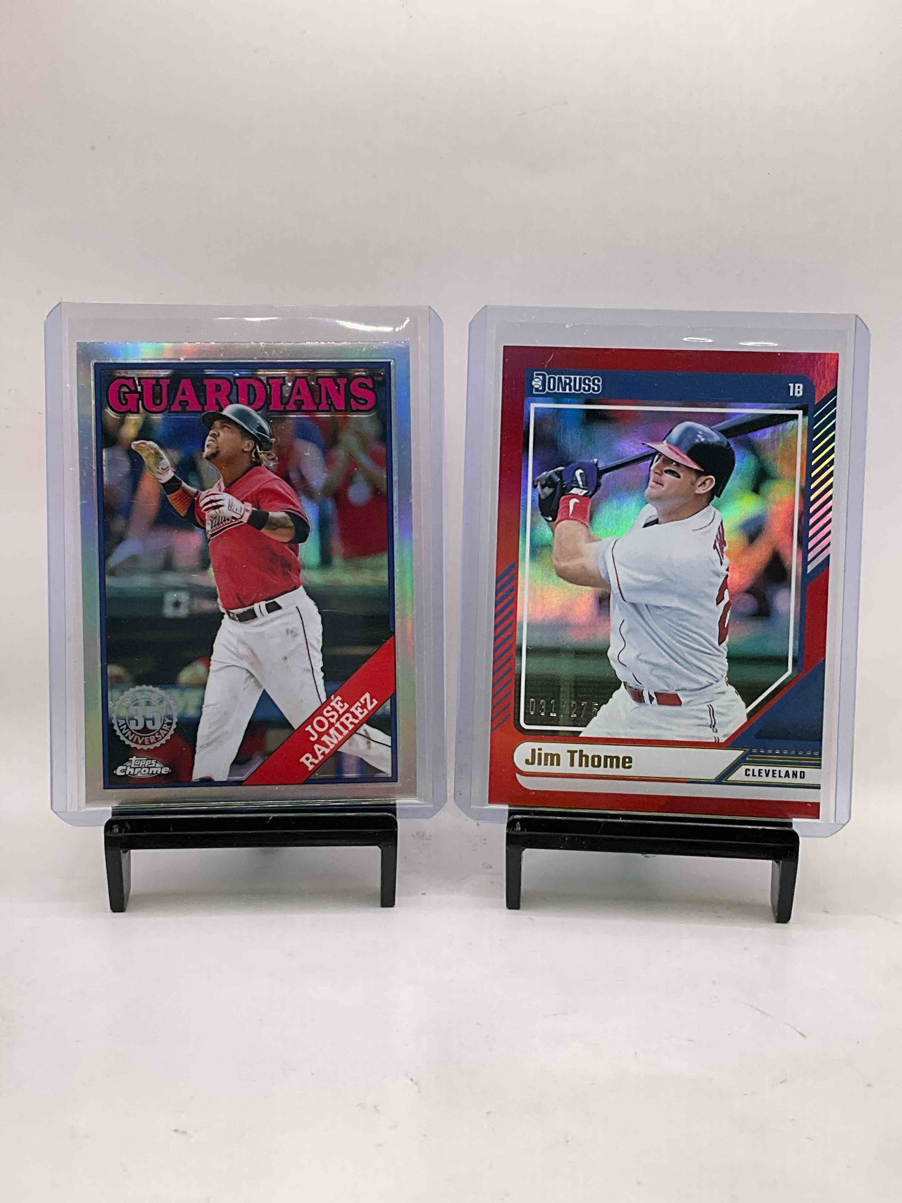 Jose Ramirez! Jim Thome! Bo Naylor & More! Guardians Lot! Topps 35th Anniversary Chrome Ramirez Card, Jim Thome 031/275 Card & So Many More Cards! Gavin Williams, Greg Swindell, Tristan McKenzie Daniel Johnson & So Much More! 50 Card Crazy!