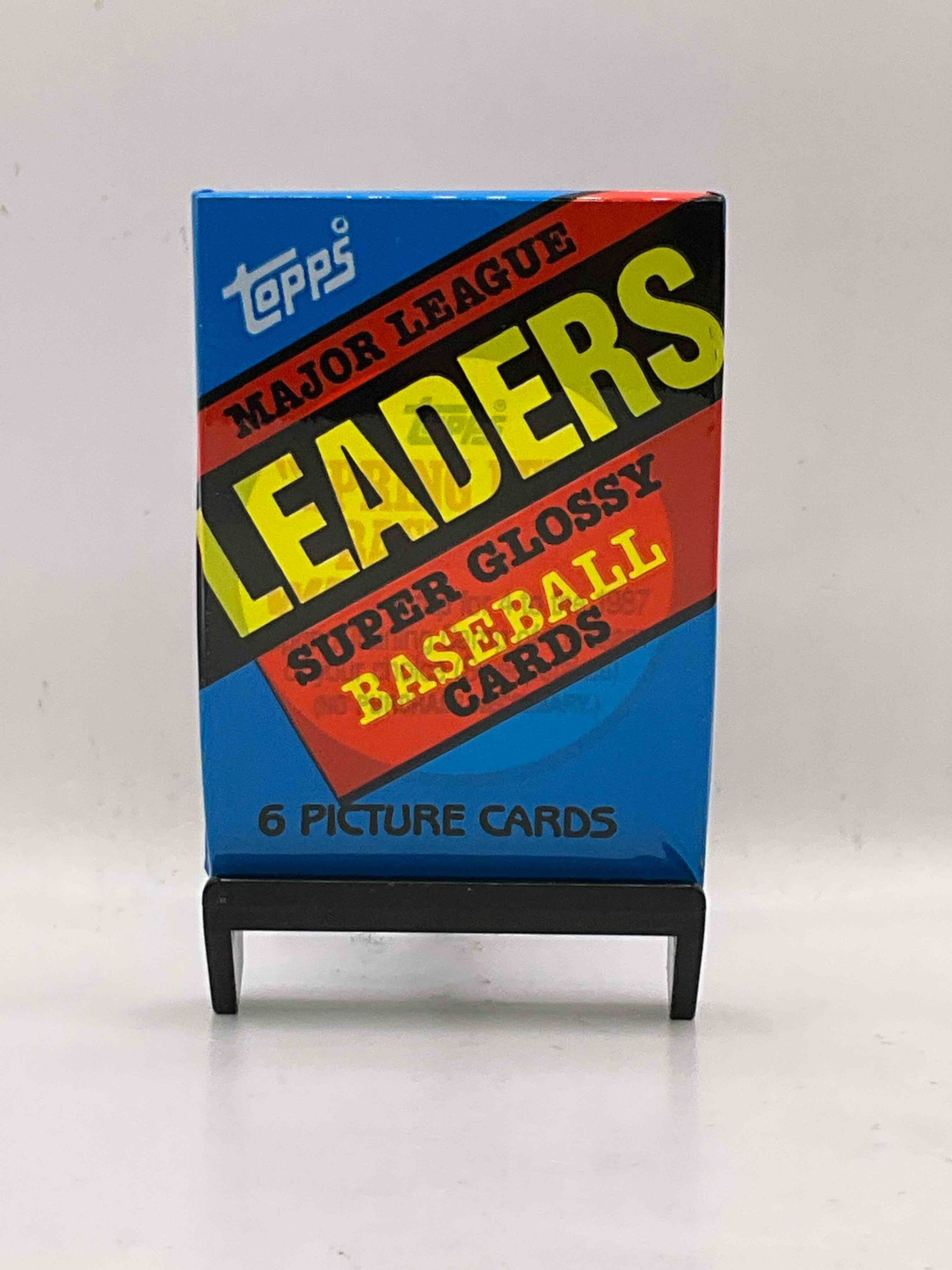 Ultra Rare! 1986 "MLB Leaders" Unopened Miniature Baseball Collectible Card Packs, 6 Cards Per Pack, Direct From Original Retail Case. Super Rare, Impossible To Find! Like New Condition!