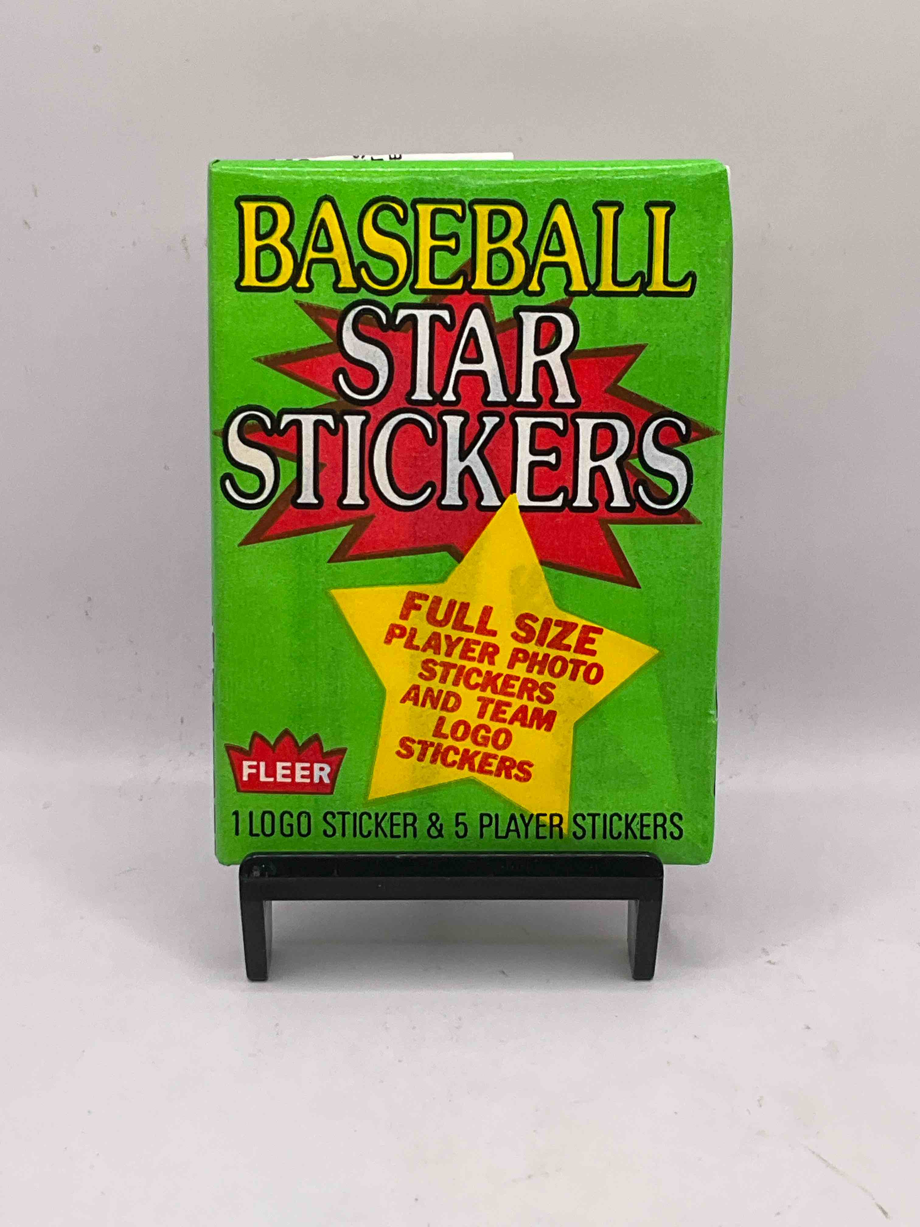 1986 Fleer Baseball History! Rare 1986 Sports Card Collectible Sticker Wax Packs, Direct From Original Sealed Retail Case. Each Pack Contains One Team Logo & Five Player Stickers. Get Your Hands On Baseball History, Drying Up Fast!
