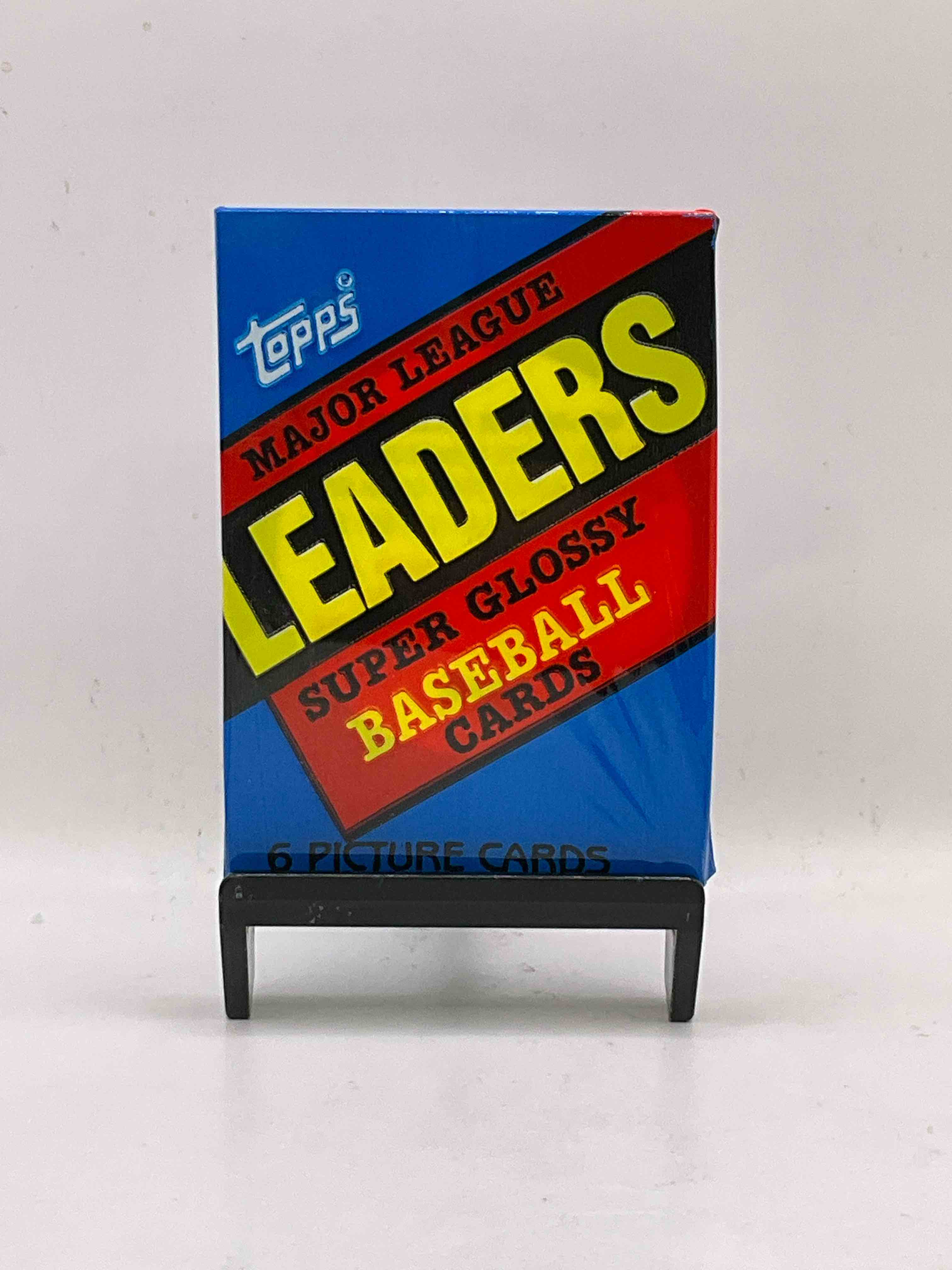 Ultra Rare! 1986 "MLB Leaders" Unopened Miniature Baseball Collectible Card Packs, 6 Cards Per Pack, Direct From Original Retail Case. Super Rare, Impossible To Find! Like New Condition!
