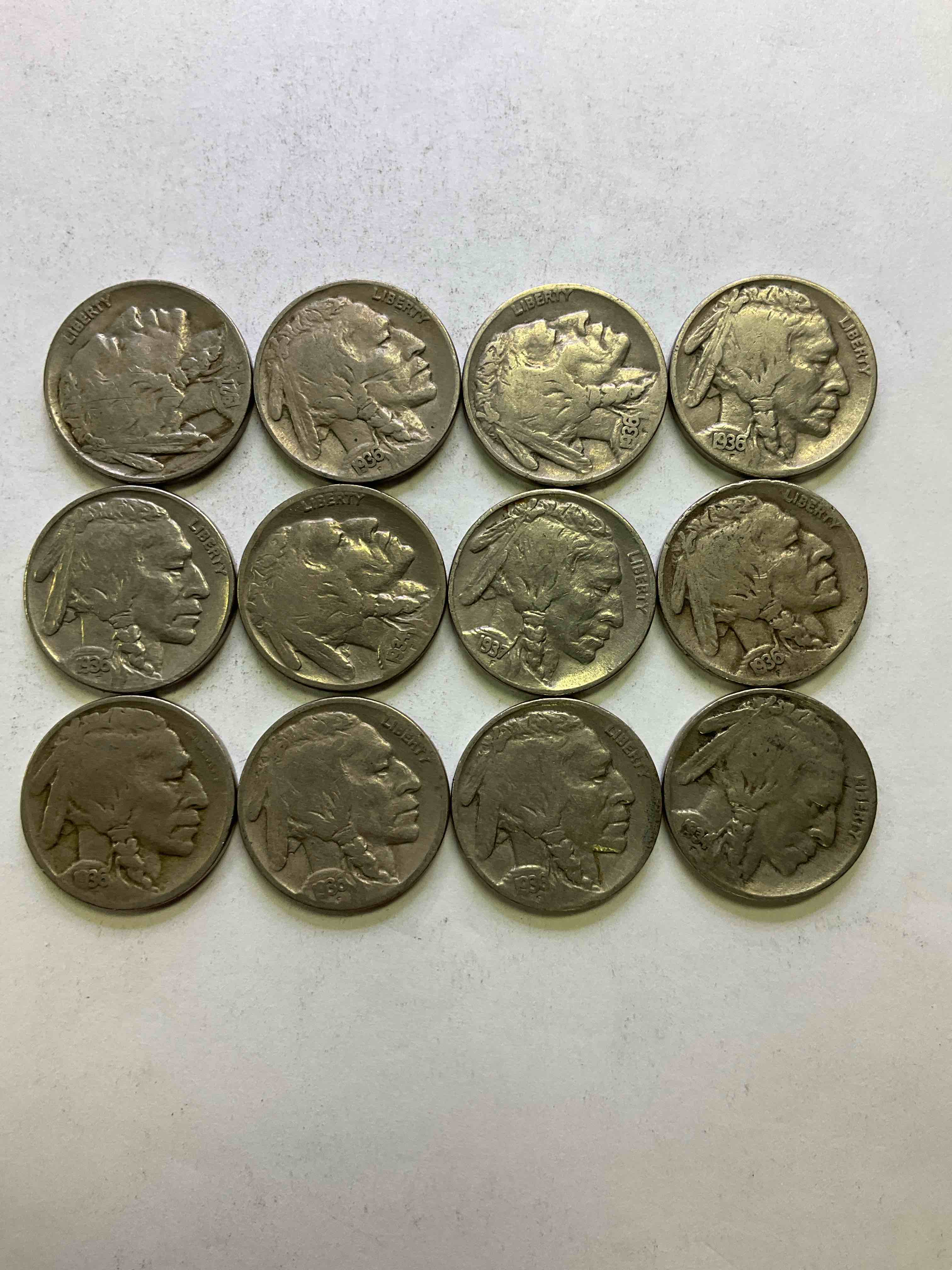 Historic Buffalo Nickels! Indian Head Buffalo Nickels Were Minted From 1913 To 1938 & Have Become A Favorite For Coin Collectors Around The World! Own Pieces Of American History With These Cools Indian Head Buffalo Nickels In Circulated Condition, Most With Visible Dates Which Is Very Rare For Buffalo Nickels!
