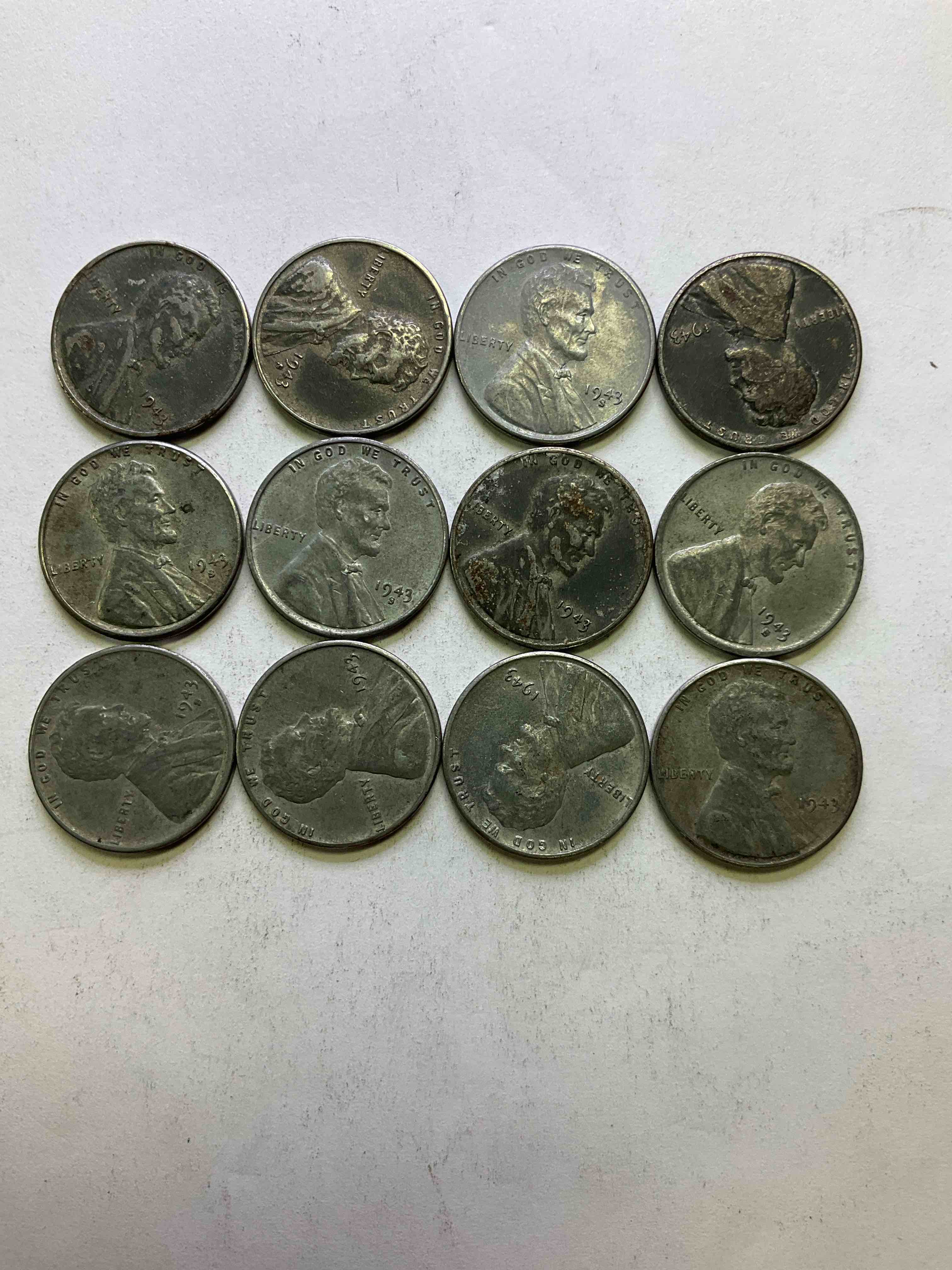 1943 World War Il History! Did You Know That In 1943 Copper Was So Valuable For Making Ammunition That The U.S. Treasury Made Pennies Out Of Steel?! 1943 STEEL Pennies Have Become Valuable, Rare Collector Items! Up For Auction Are Rare WWII Steel Pennies Appearing Circulated. Own Pieces Of World War Il History That Are An Awesome Investment!