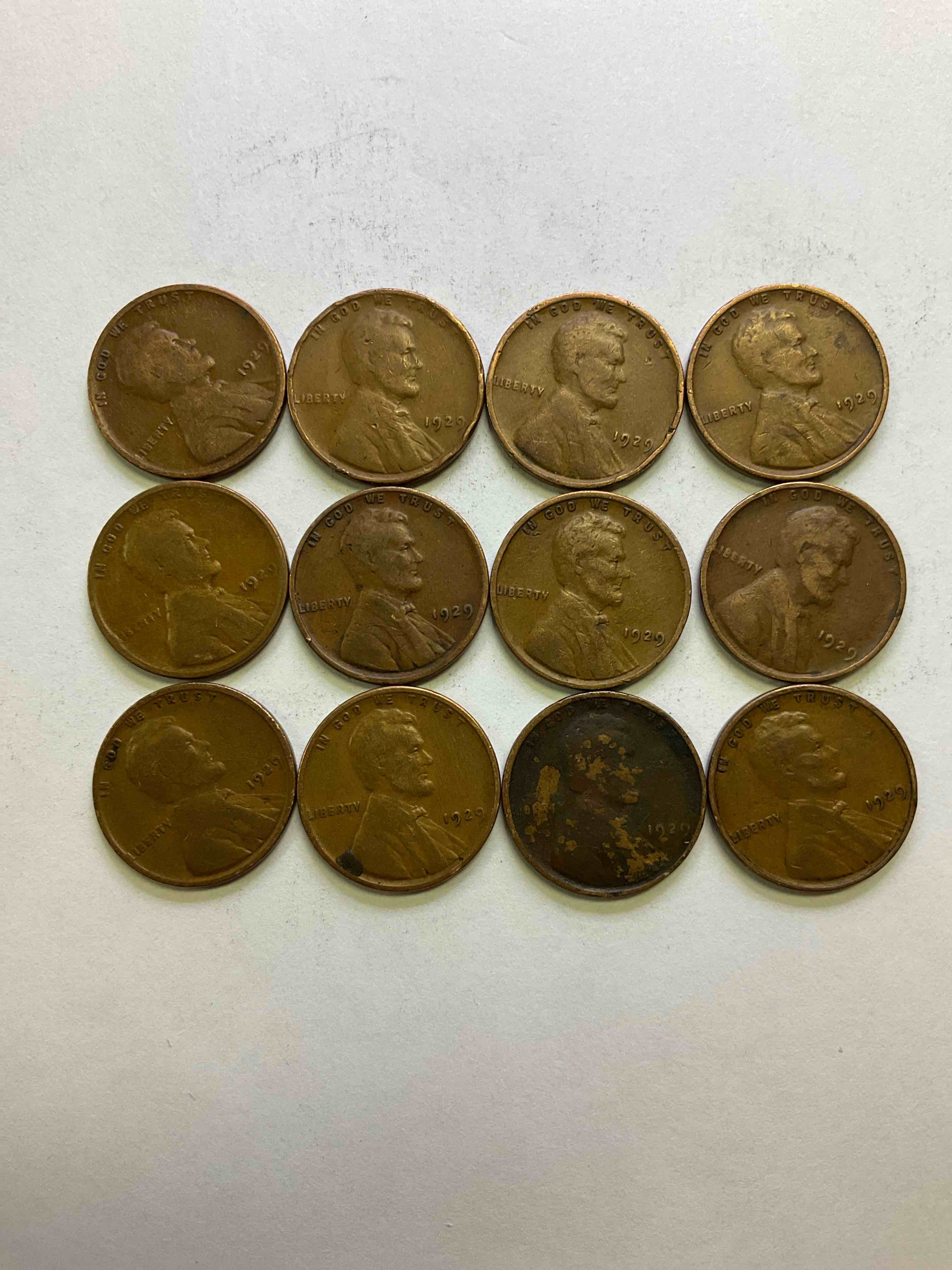 1929, The Year Of Infamy! Here Are RARE Pennies From 1929, The Year The Stock Market Crashed That Ended The Roaring Twenties & Entered America Into The Great Depression. These Gorgeous Pennies Are In Great, Circulated Condition For Their Age & Have Visible Dates. Own A Piece Of History From A Year That Will Live In Infamy!