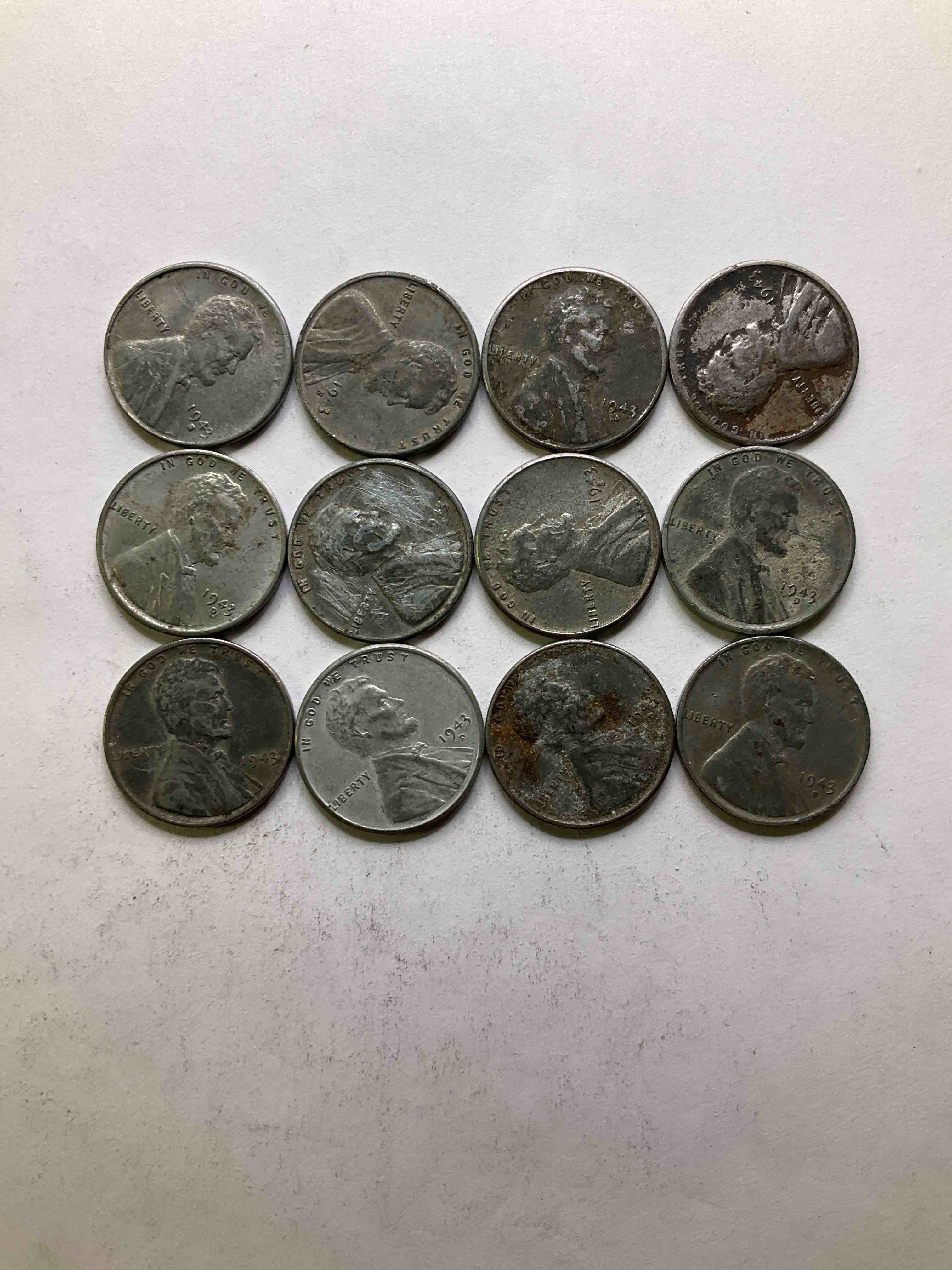 1943 World War II History! Did You Know That In 1943 Copper Was So Valuable For Making Ammunition That The U.S. Treasury Made Pennies Out Of Steel?! 1943 STEEL Pennies Have Become Valuable, Rare Collector Items! Up For Auction Are Rare WWII Steel Pennies Appearing Circulated. Own Pieces Of World War Il History That Are An Awesome Investment!