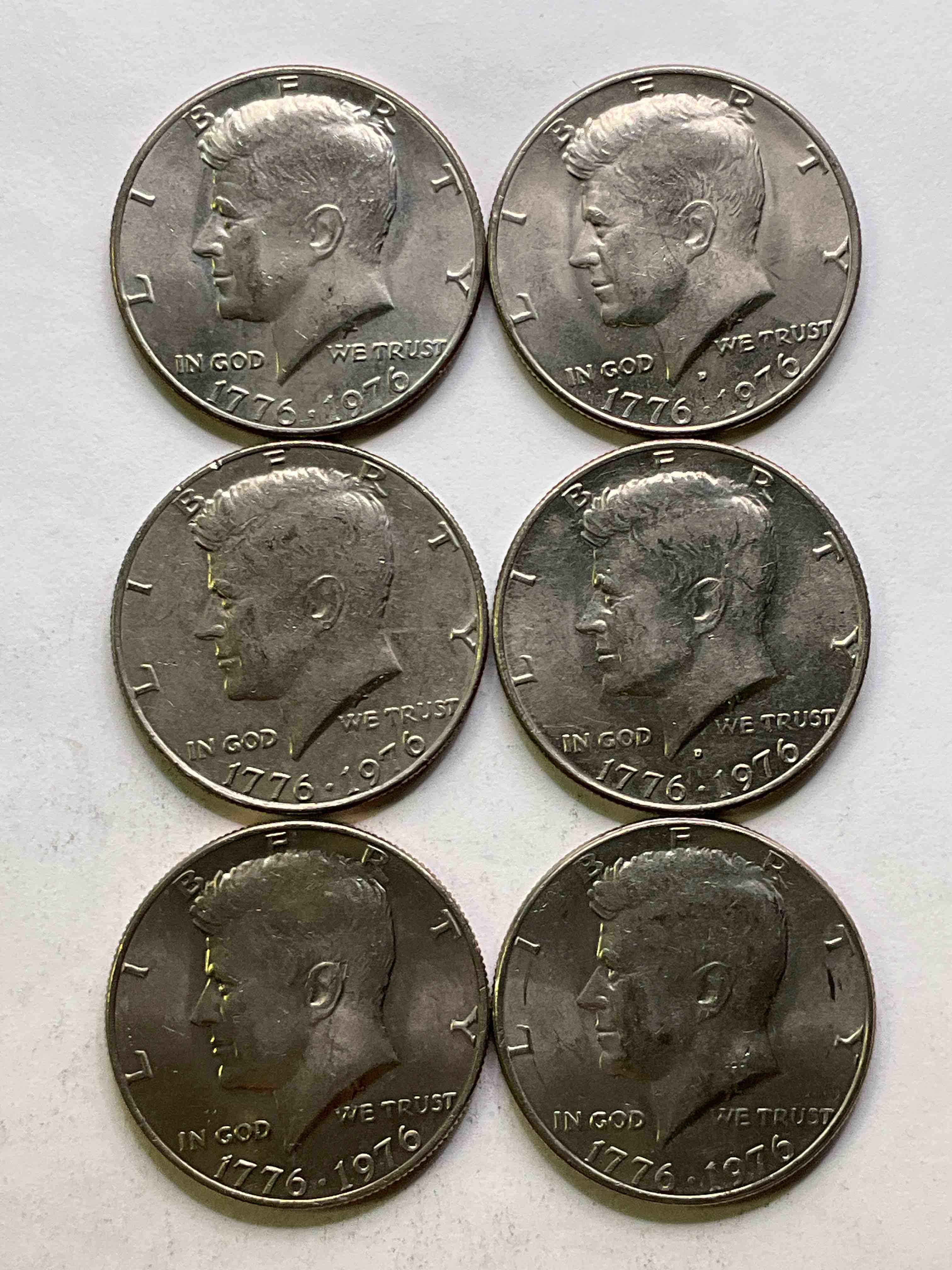 1976 Bicentennial Half Dollar Coins! In 1976 The U.S. Mint Produced Coins Celebrating The 200 Year Anniversary Of America. Up For Auction Are Awesome Examples Of 1976 Kennedy Half Dollars, Bicentennial Edition, In Very Good Circulated Condition. Highly Desirable For Collectors! Own Pieces Of History & Get Ready For America's 250 Year Anniversary Coming Soon!