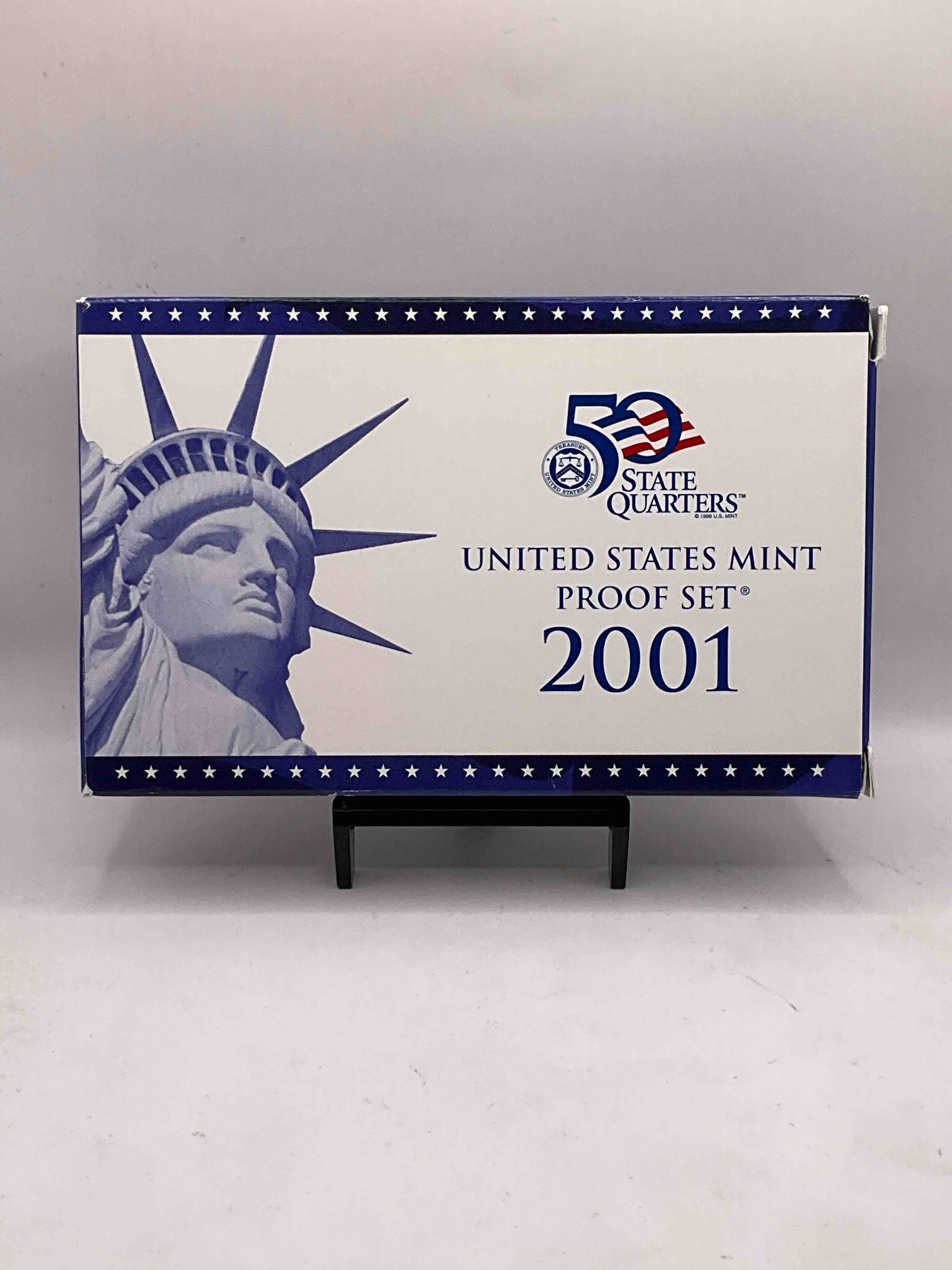2001, The Year The World Changed Forever. Here Is A Gorgeous 2001 U.S. Mint Set! Includes 10 Coins, Each Coin Minted That Year To Include The Five State Quarters Issued That Year. Still In Original Box Direct From The U.S. Mint. Own An Incredible Collector Item & An Important Piece Of History.