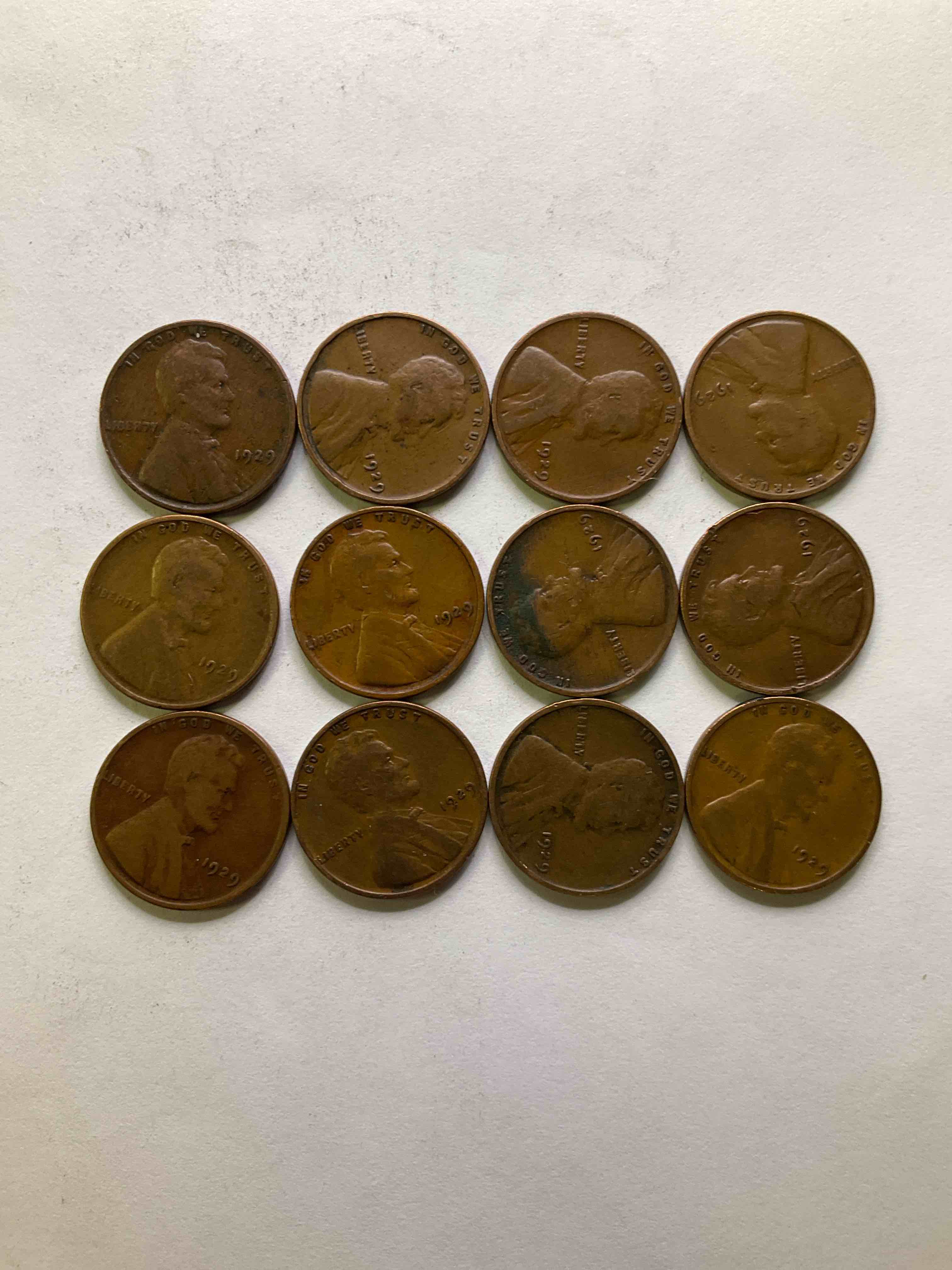1929, The Year Of Infamy! Here Are RARE Pennies From 1929, The Year The Stock Market Crashed That Ended The Roaring Twenties & Entered America Into The Great Depression. These Gorgeous Pennies Are In Great, Circulated Condition For Their Age & Have Visible Dates. Own A Piece Of History From A Year That Will Live In Infamy!