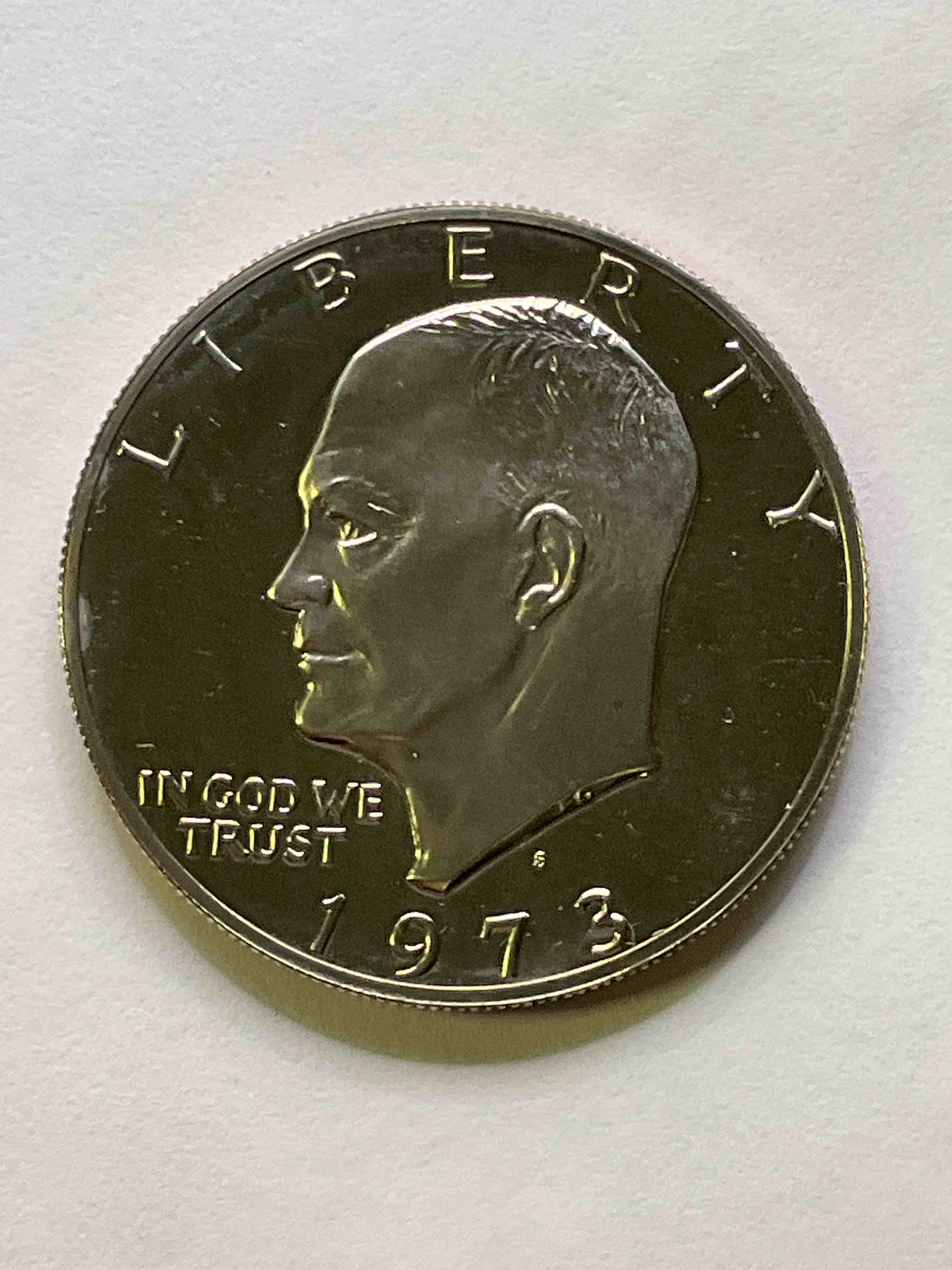 Gorgeous Uncirculated Eisenhower Dollar, Rare "S" San Francisco Mint! 1973, Pristine Uncirculated "Ike" Dollar, Rare "S" Mint! These Very Large Dollar Coins Were Minted From 1971-1978 & Are Hugely Popular With Collectors! This Beautiful, Mint Condition 1973 Edition Is Rare & Stunning! An Awesome Investment!