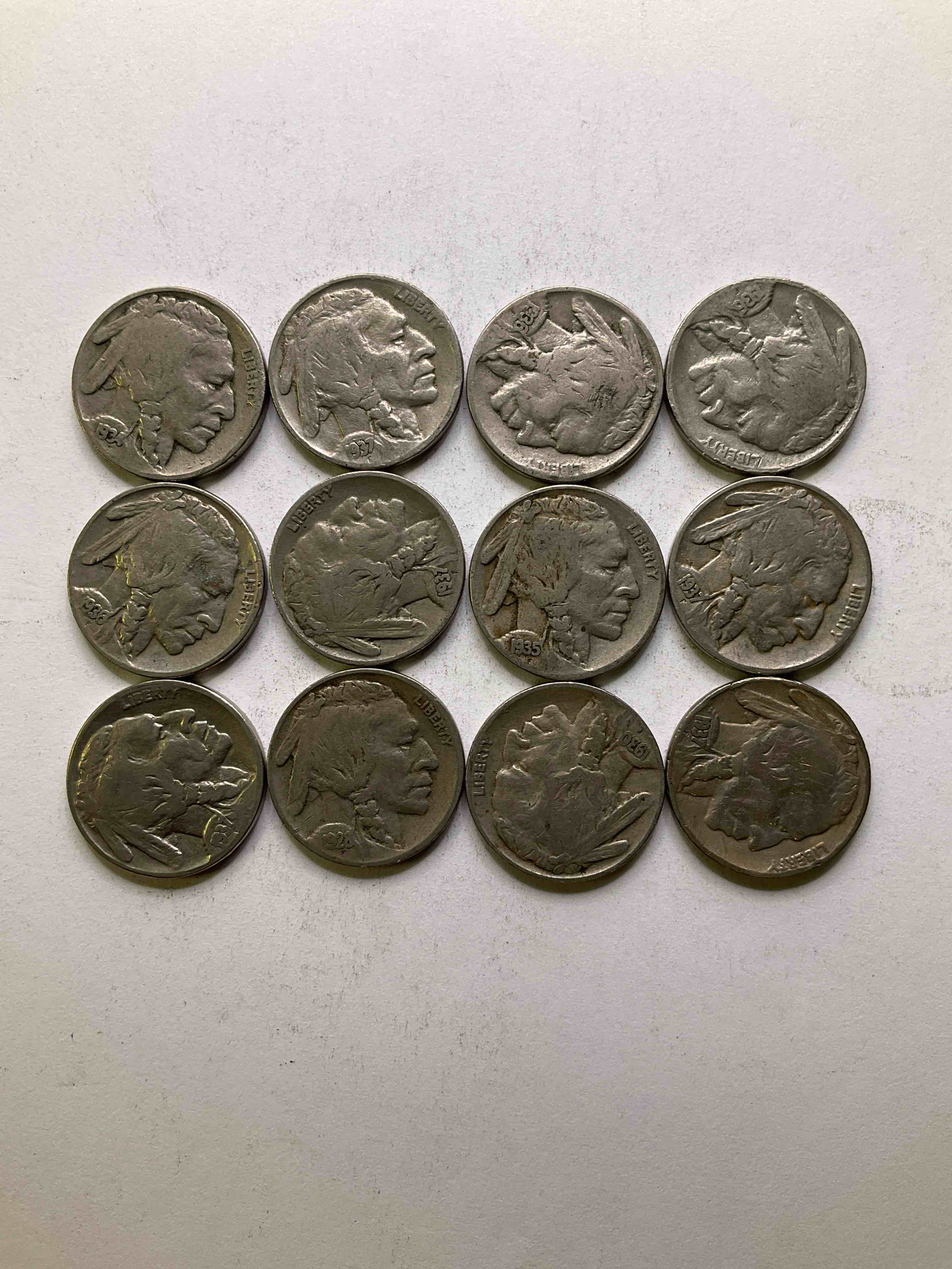 Historic Buffalo Nickels! Indian Head Buffalo Nickels Were Minted From 1913 To 1938 & Have Become A Favorite For Coin Collectors Around The World! Own Pieces Of American History With These Cools Indian Head Buffalo Nickels In Circulated Condition, Most With Visible Dates Which Is Very Rare For Buffalo Nickels!