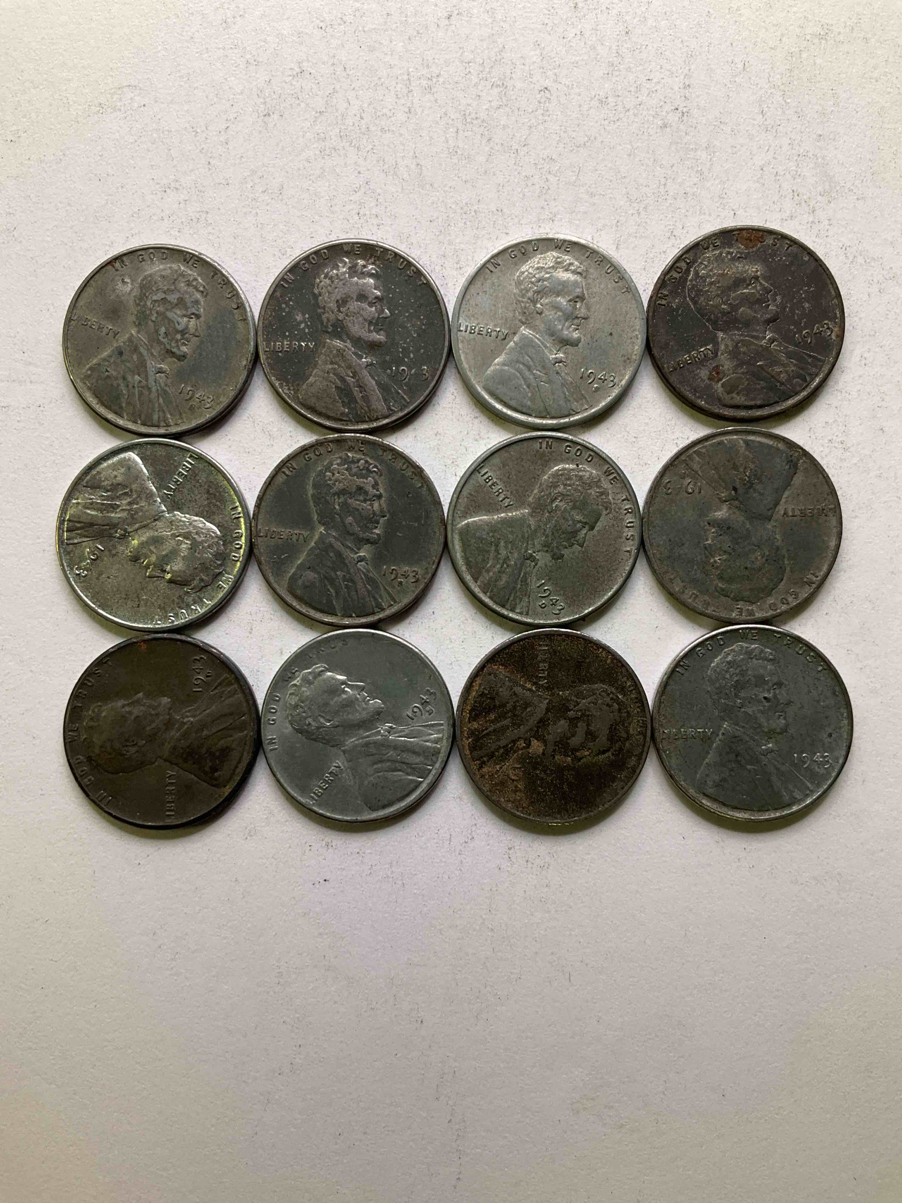 1943 World War II History! Did You Know That In 1943 Copper Was So Valuable For Making Ammunition That The U.S. Treasury Made Pennies Out Of Steel?! 1943 STEEL Pennies Have Become Valuable, Rare Collector Items! Up For Auction Are Rare WWII Steel Pennies Appearing Circulated. Own Pieces Of World War II History That Are An Awesome Investment!
