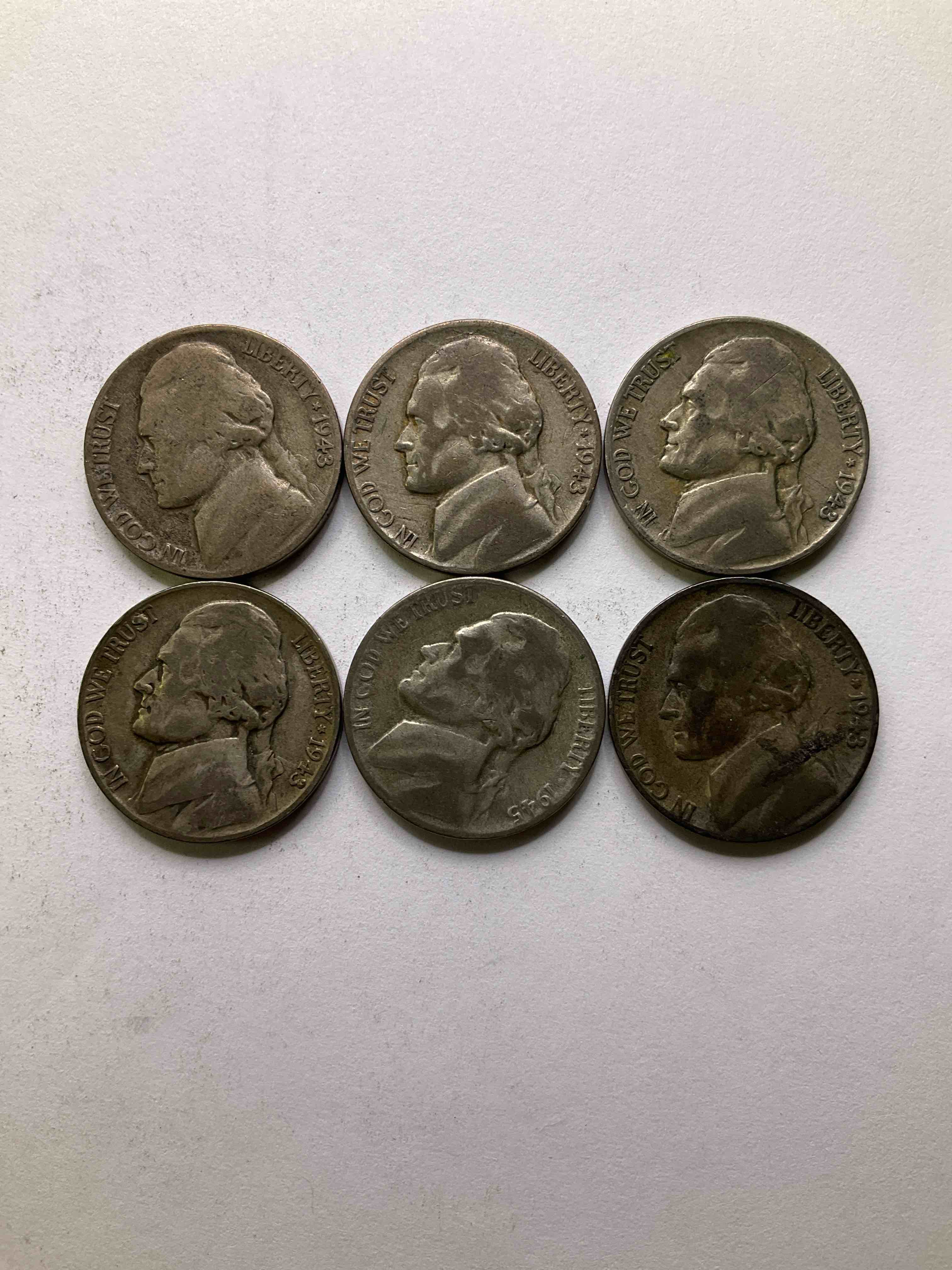 World War II U.S. Silver! Did You Know That Nickels Were Actually Made Of Silver During World War II From 1942-45? This Is Because America Needed Nickel To Make Ammunition, So The U.S. Treasury Made Nickels Out Of Partial Silver Instead Of Nickel For These Three Years Only! Own Great Pieces Of Rare World War II Silver. All Silver Nickels From The Height Of The War! Each Nickel Was Minted At 35% Silver, 56% Copper & 9% Manganese. Own Rare Pieces Of Valuable World War II Precious Metal History! VERY Hard To Find!