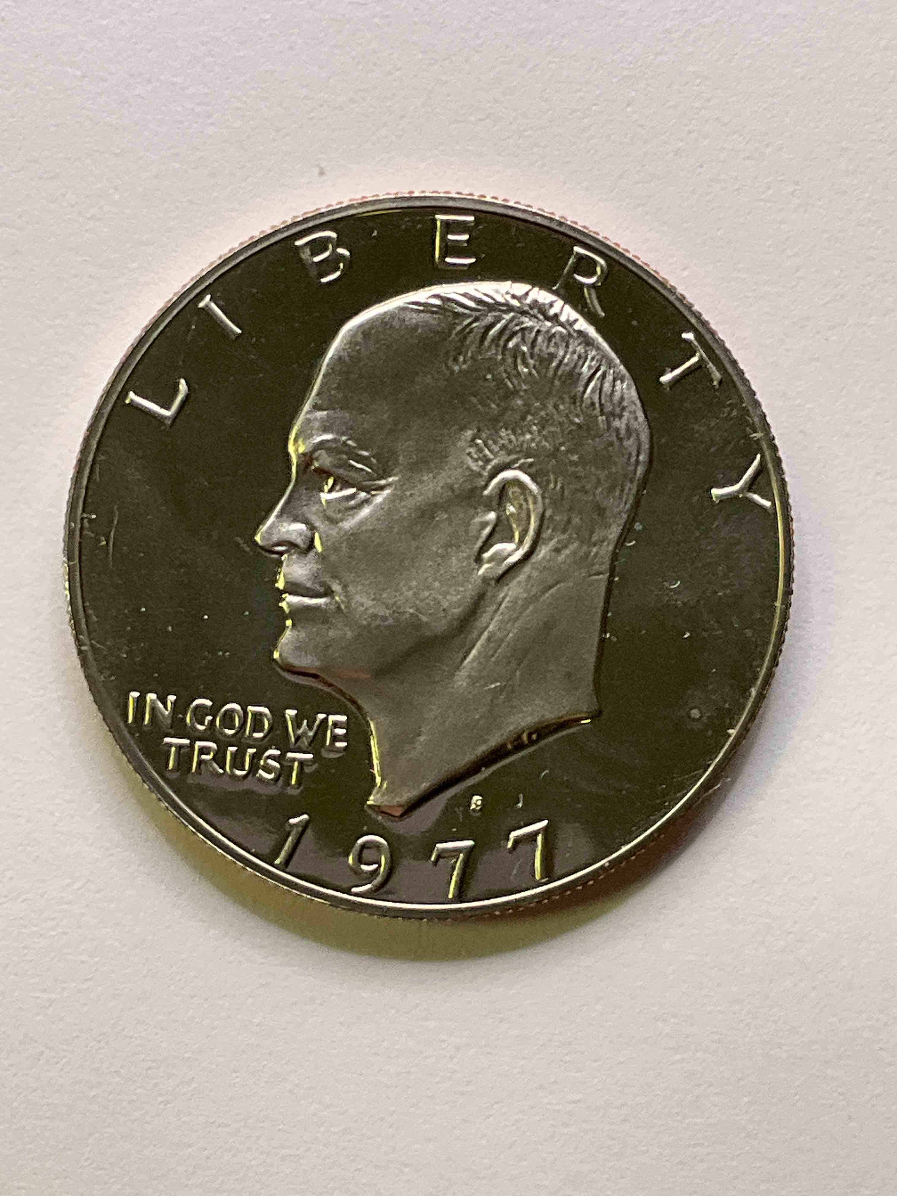 Gorgeous Uncirculated Eisenhower Dollar, Rare "S" San Francisco Mint! 1977, Pristine Uncirculated "Ike" Dollar, Rare "S" Mint! These Very Large Dollar Coins Were Minted From 1971-1978 & Are Hugely Popular With Collectors! This Beautiful, Mint Condition 1977 Edition Is Rare & Stunning! An Awesome Investment!