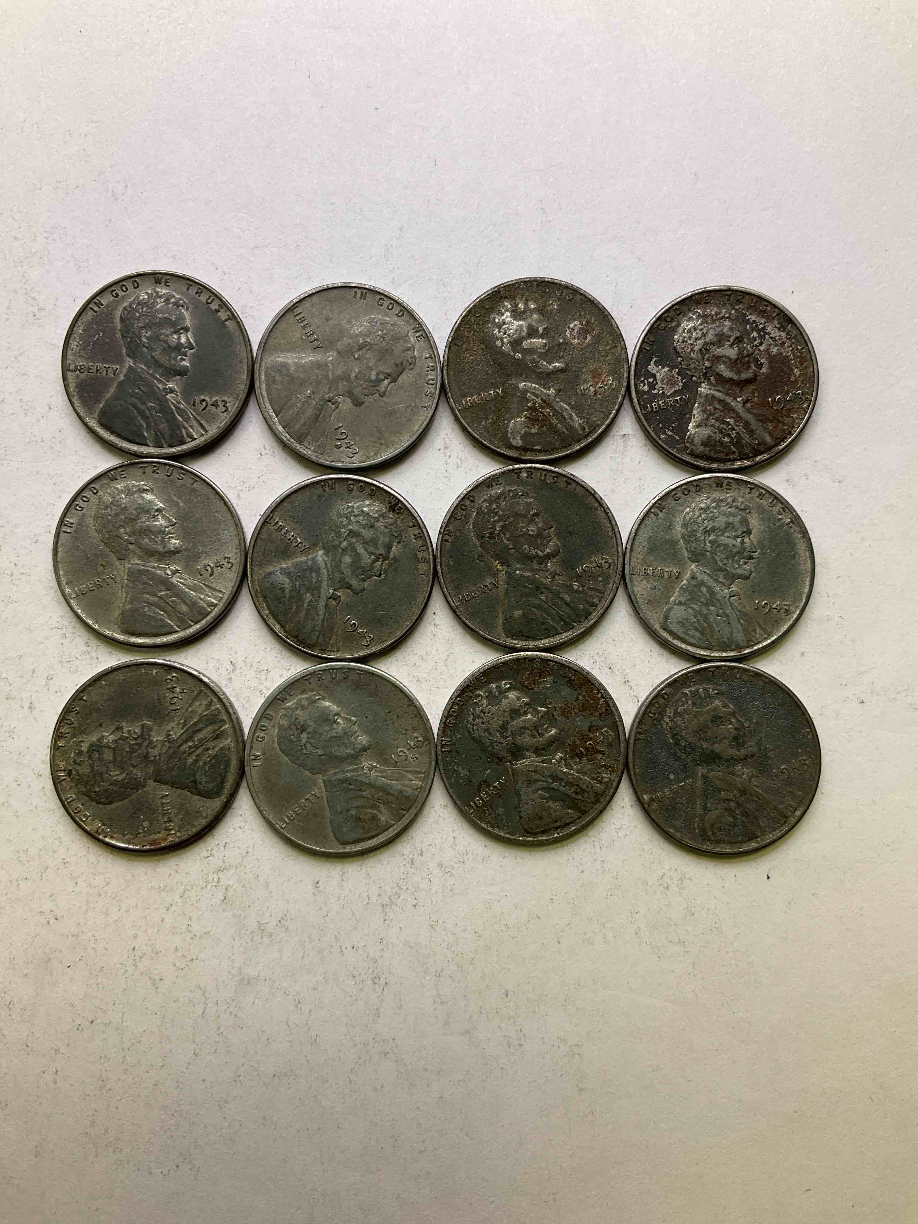 1943 World War Il History! Did You Know That In 1943 Copper Was So Valuable For Making Ammunition That The U.S. Treasury Made Pennies Out Of Steel?! 1943 STEEL Pennies Have Become Valuable, Rare Collector Items! Up For Auction Are Rare WWII Steel Pennies Appearing Circulated. Own Pieces Of World War II History That Are An Awesome Investment!