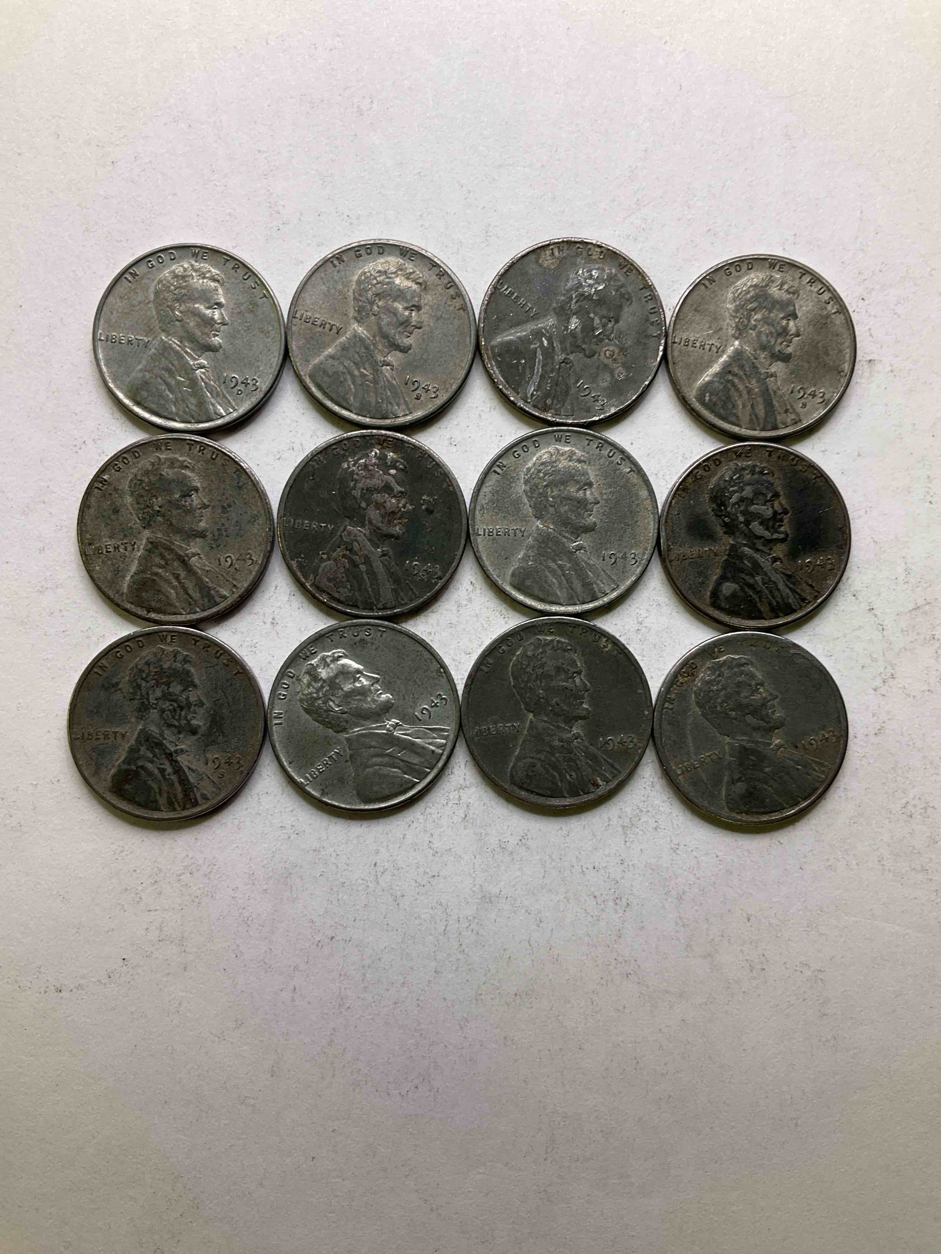 1943 World War II History! Did You Know That In 1943 Copper Was So Valuable For Making Ammunition That The U.S. Treasury Made Pennies Out Of Steel?! 1943 STEEL Pennies Have Become Valuable, Rare Collector Items! Up For Auction Are Rare WWII Steel Pennies Appearing Circulated. Own Pieces Of World War II History That Are An Awesome Investment!