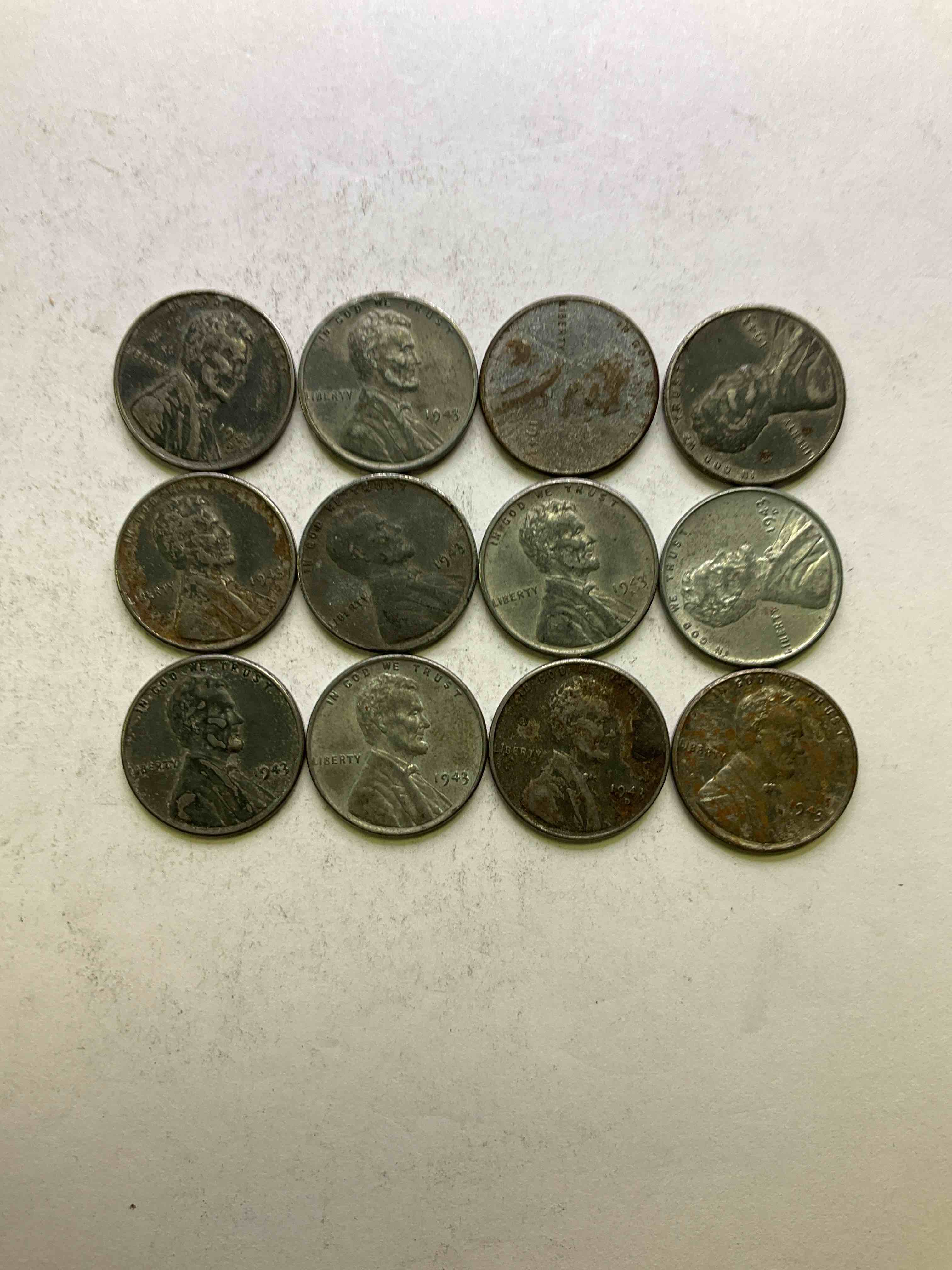 1943 World War Il History! Did You Know That In 1943 Copper Was So Valuable For Making Ammunition That The U.S. Treasury Made Pennies Out Of Steel?! 1943 STEEL Pennies Have Become Valuable, Rare Collector Items! Up For Auction Are Rare WWII Steel Pennies Appearing Circulated. Own Pieces Of World War Il History That Are An Awesome Investment!