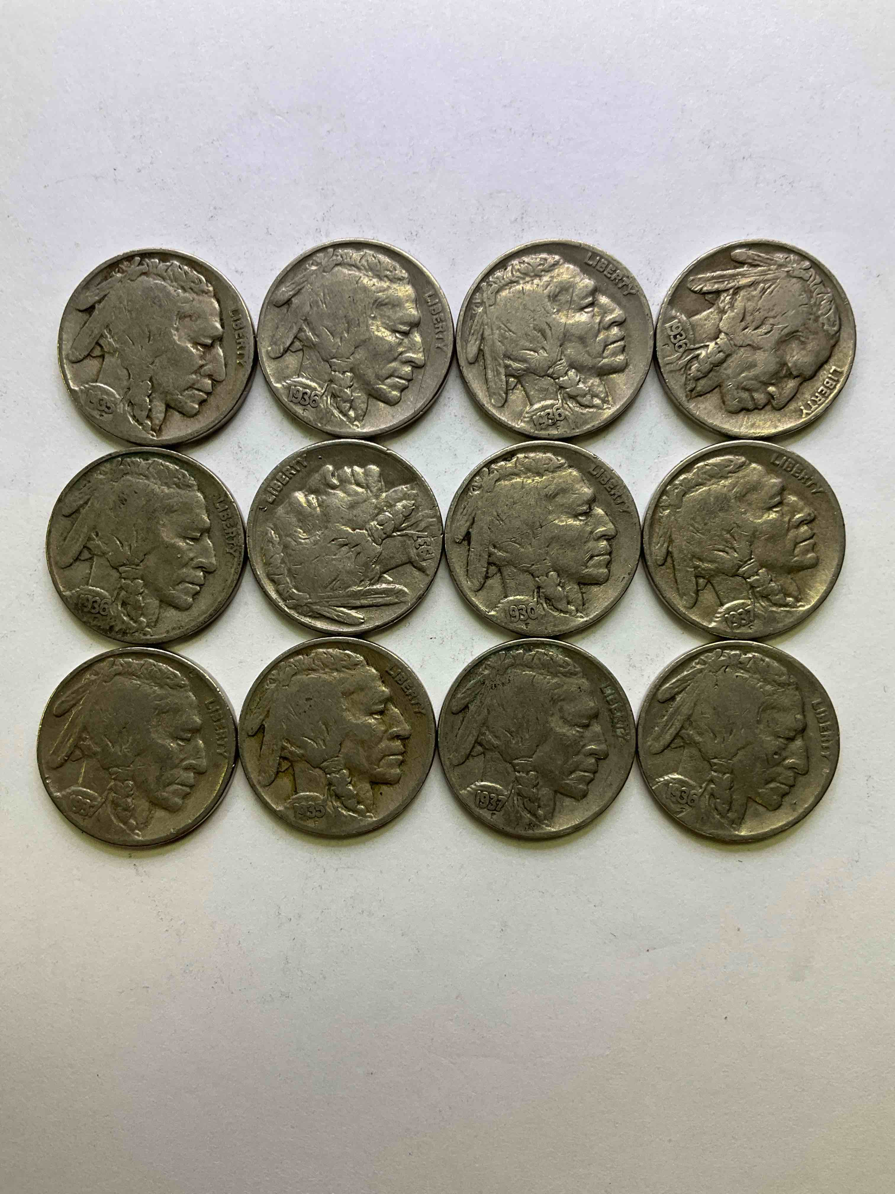 Historic Buffalo Nickels! Indian Head Buffalo Nickels Were Minted From 1913 To 1938 & Have Become A Favorite For Coin Collectors Around The World! Own Pieces Of American History With These Cools Indian Head Buffalo Nickels In Circulated Condition, Most With Visible Dates Which Is Very Rare For Buffalo Nickels!