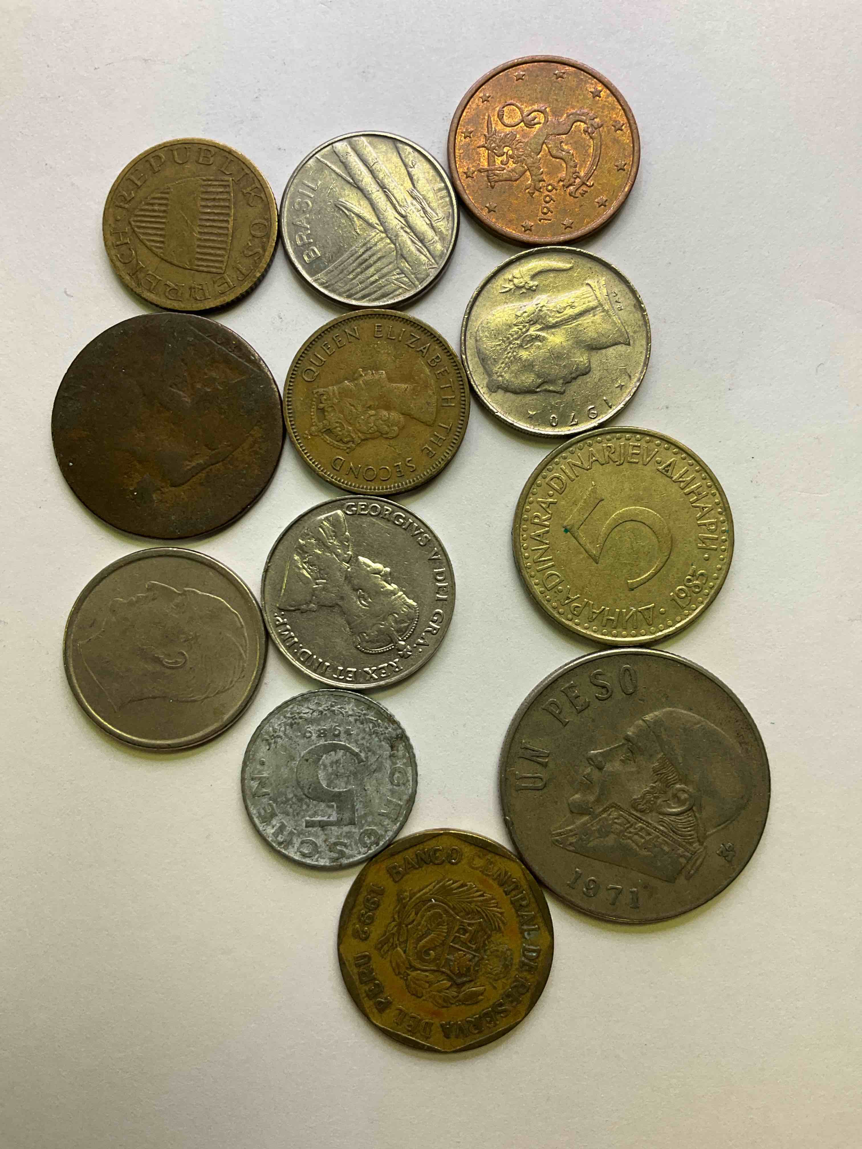 World Coins, Antique & Vintage! Each Lot Unique! Many Different Years, Countries, Sizes & Exotic Places. This Cool Collection Of Antique Coins From Around The World Is Loads Of Fun! Have Fun Identifying Each Coin & Country As A great Educational Tool! A Great Investment Too!