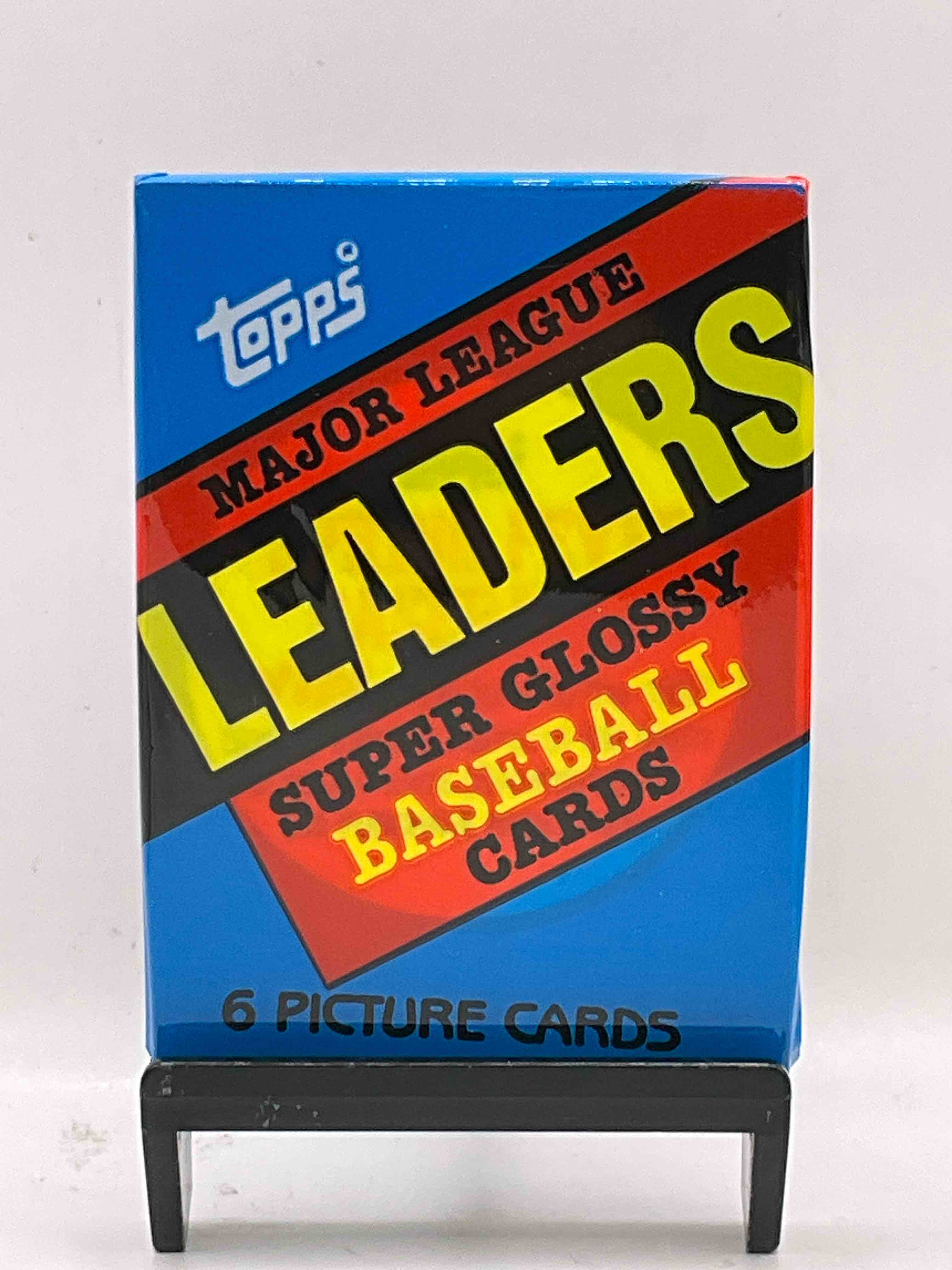 Ultra Rare! 1986 "MLB Leaders" Unopened Miniature Baseball Collectible Card Packs, 6 Cards Per Pack, Direct From Original Retail Case. Super Rare, Impossible To Find! Like New Condition!