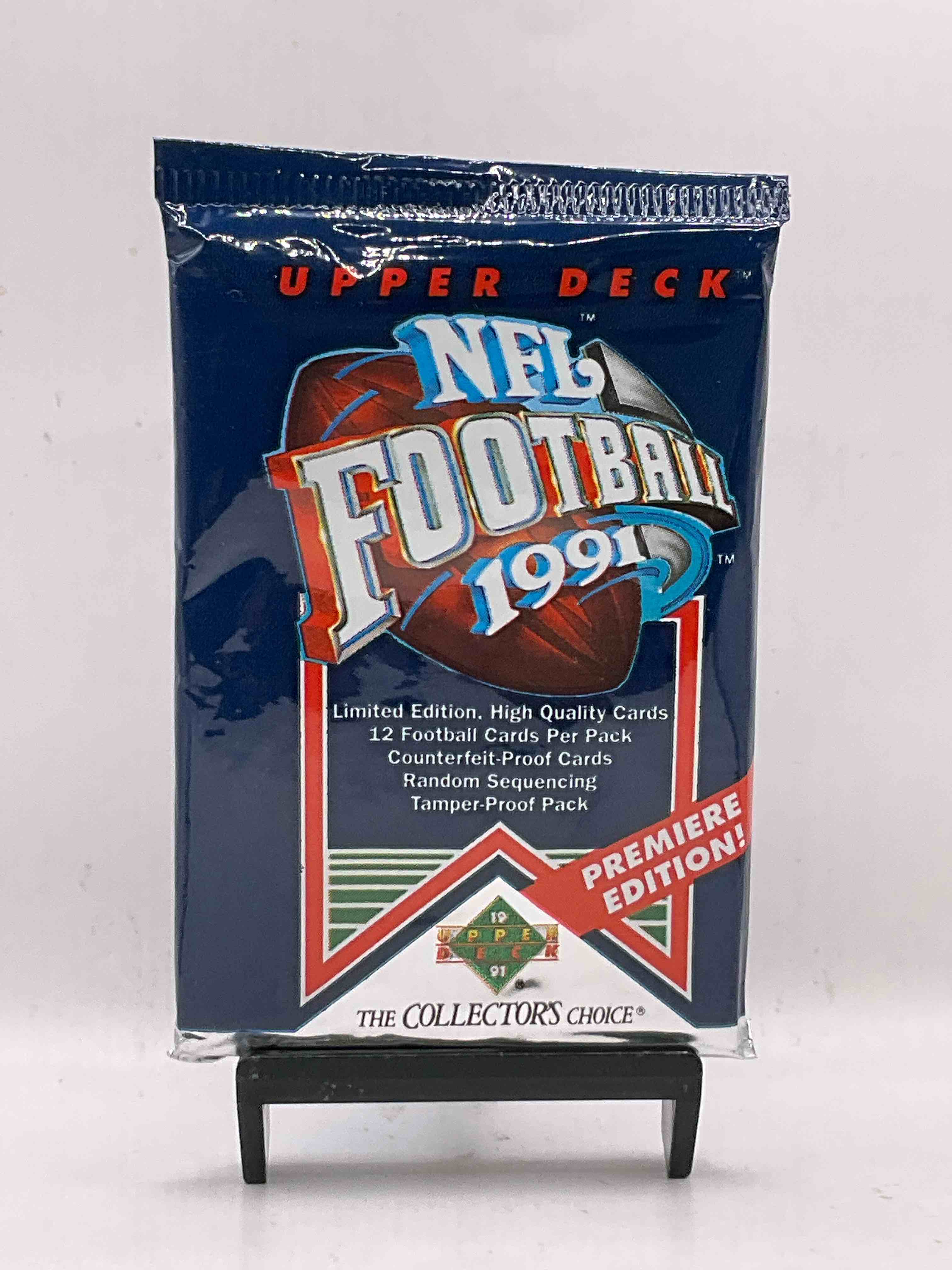 Rare & Vintage! 1991 Upper Deck Unopened NFL Football Packs! Direct From Original Box! Brett Favre Rookie Year! Search For Brett Favre Rookie & Other 80s Stars!