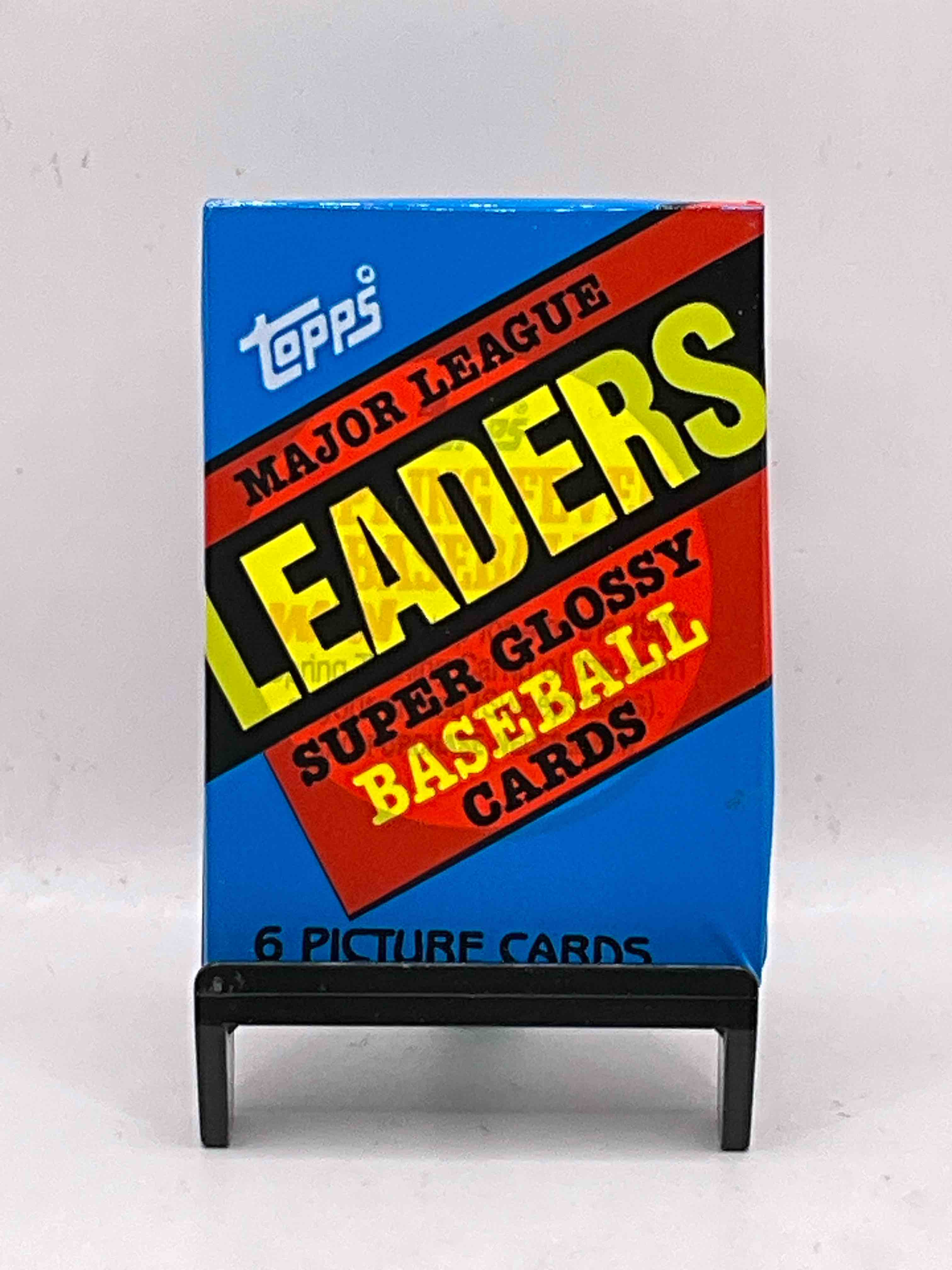 Ultra Rare! 1986 "MLB Leaders" Unopened Miniature Baseball Collectible Card Packs, 6 Cards Per Pack, Direct From Original Retail Case. Super Rare, Impossible To Find! Like New Condition!