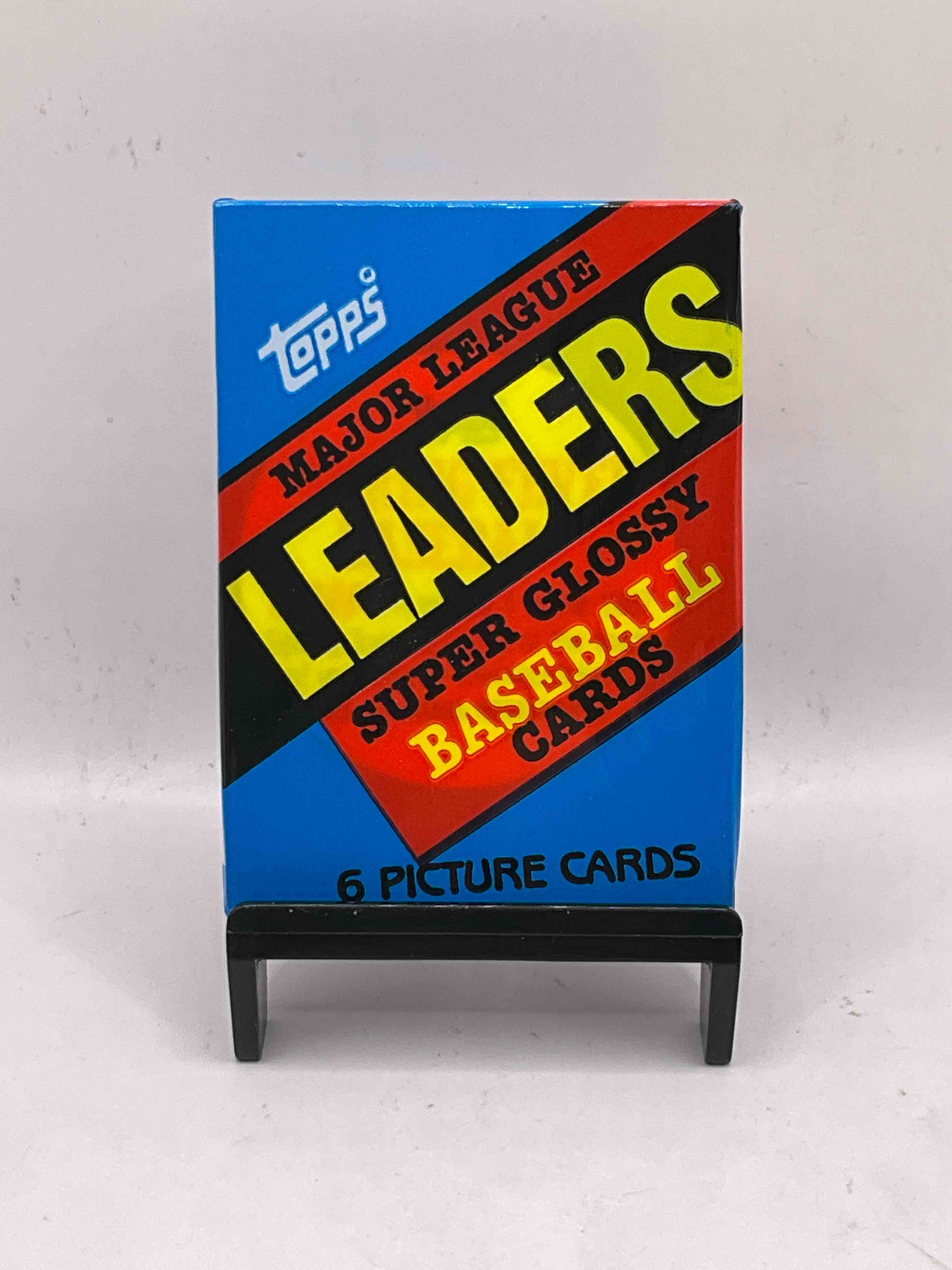 Ultra Rare! 1986 "MLB Leaders" Unopened Miniature Baseball Collectible Card Packs, 6 Cards Per Pack, Direct From Original Retail Case. Super Rare, Impossible To Find! Like New Condition!