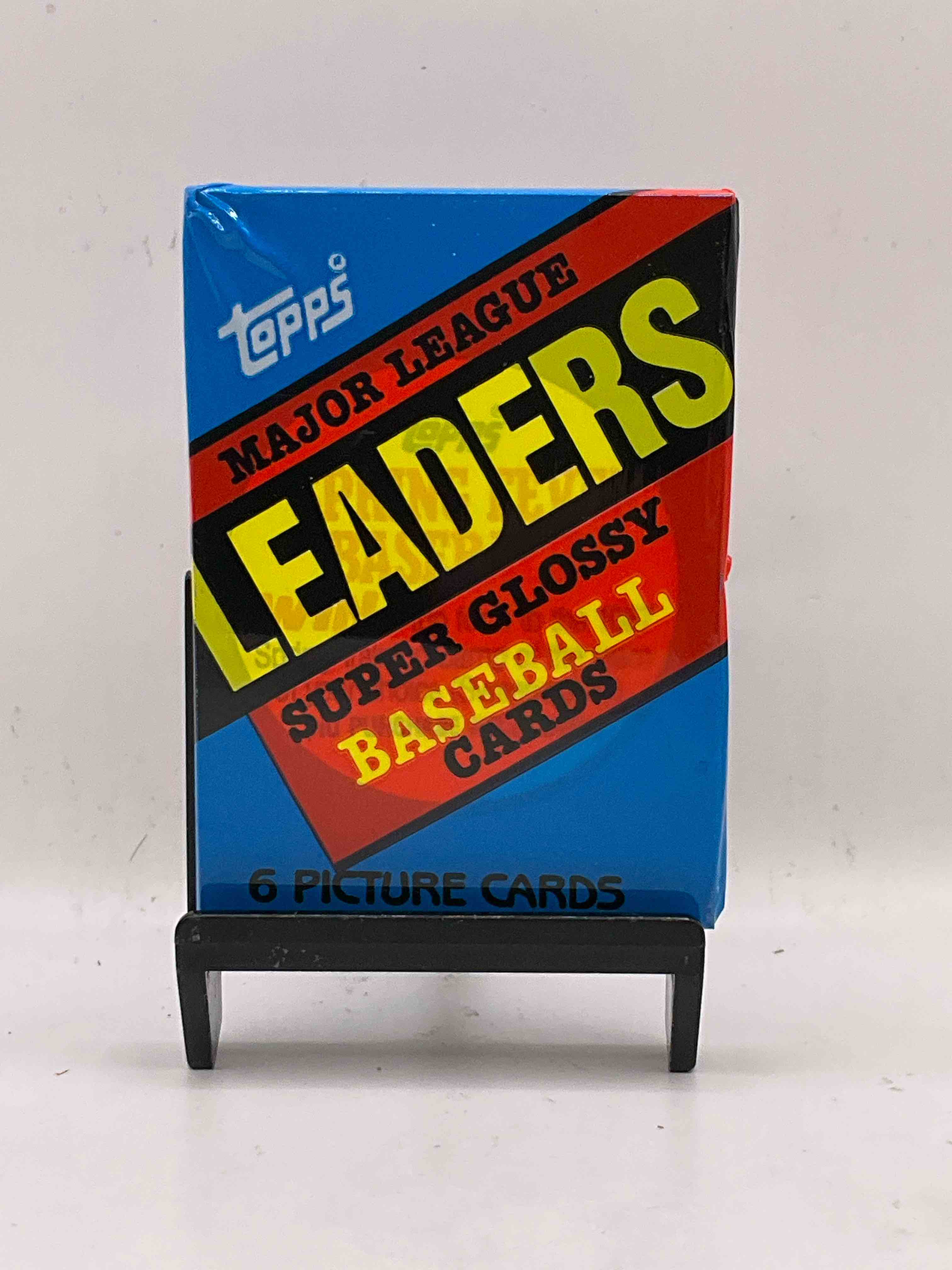Ultra Rare! 1986 "MLB Leaders" Unopened Miniature Baseball Collectible Card Packs, 6 Cards Per Pack, Direct From Original Retail Case. Super Rare, Impossible To Find! Like New Condition!