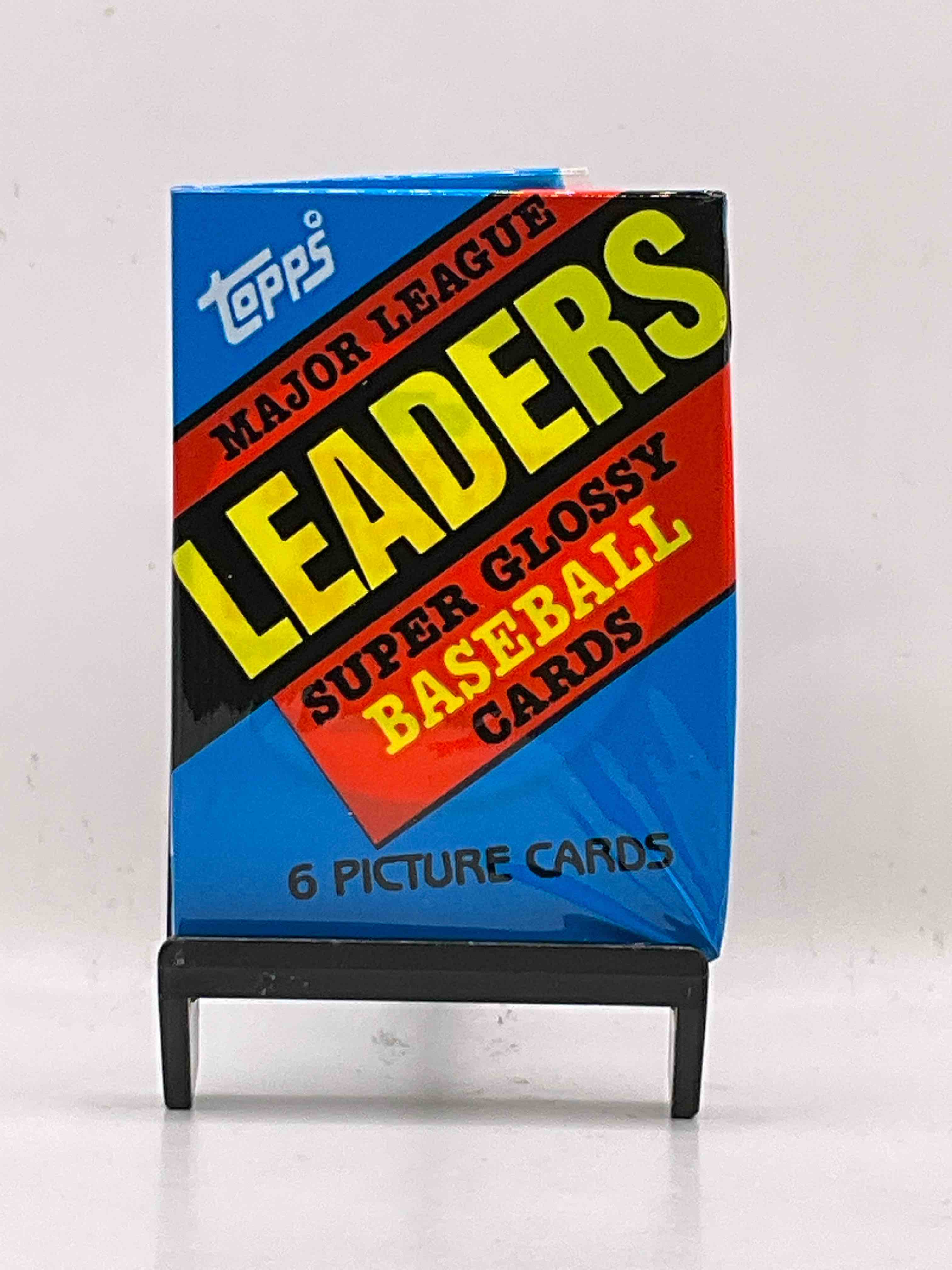 Ultra Rare! 1986 "MLB Leaders" Unopened Miniature Baseball Collectible Card Packs, 6 Cards Per Pack, Direct From Original Retail Case. Super Rare, Impossible To Find! Like New Condition!