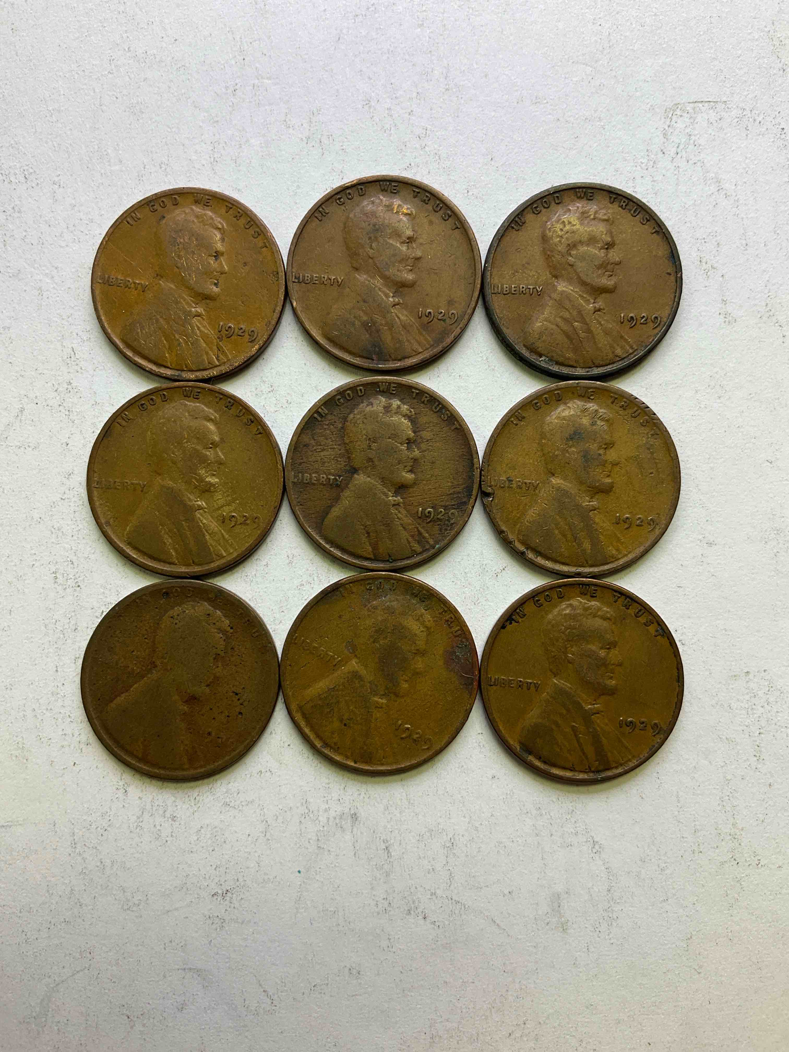1929, The Year Of Infamy! Here Are RARE Pennies From 1929, The Year The Stock Market Crashed That Ended The Roaring Twenties & Entered America Into The Great Depression. These Gorgeous Pennies Are In Great, Circulated Condition For Their Age & Have Visible Dates. Own A Piece Of History From A Year That Will Live In Infamy!
