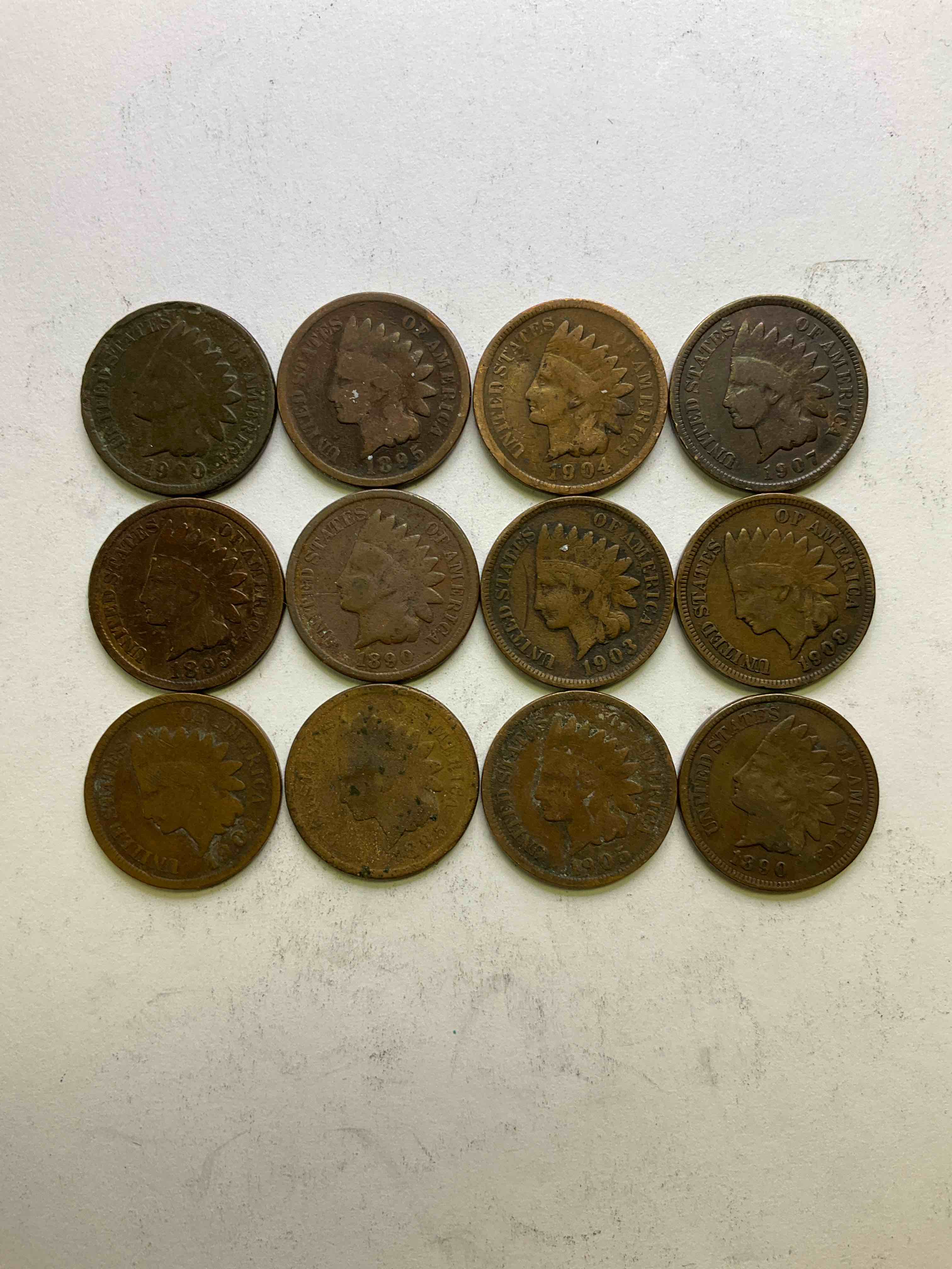 Indian Head Pennies! These Gorgeous U.S. Pennies Were Minted From 1859-1909 & Have Become Serious Collector Items! The "Indian Head" Design Is Actually A Representation Of Lady Liberty Wearing An Indian Headdress. Here Are Beautiful, Well-Kept Examples Representing Many Different Mint Years! Great For Collecting, Investing & Learning History, & Rare With Visible Dates!