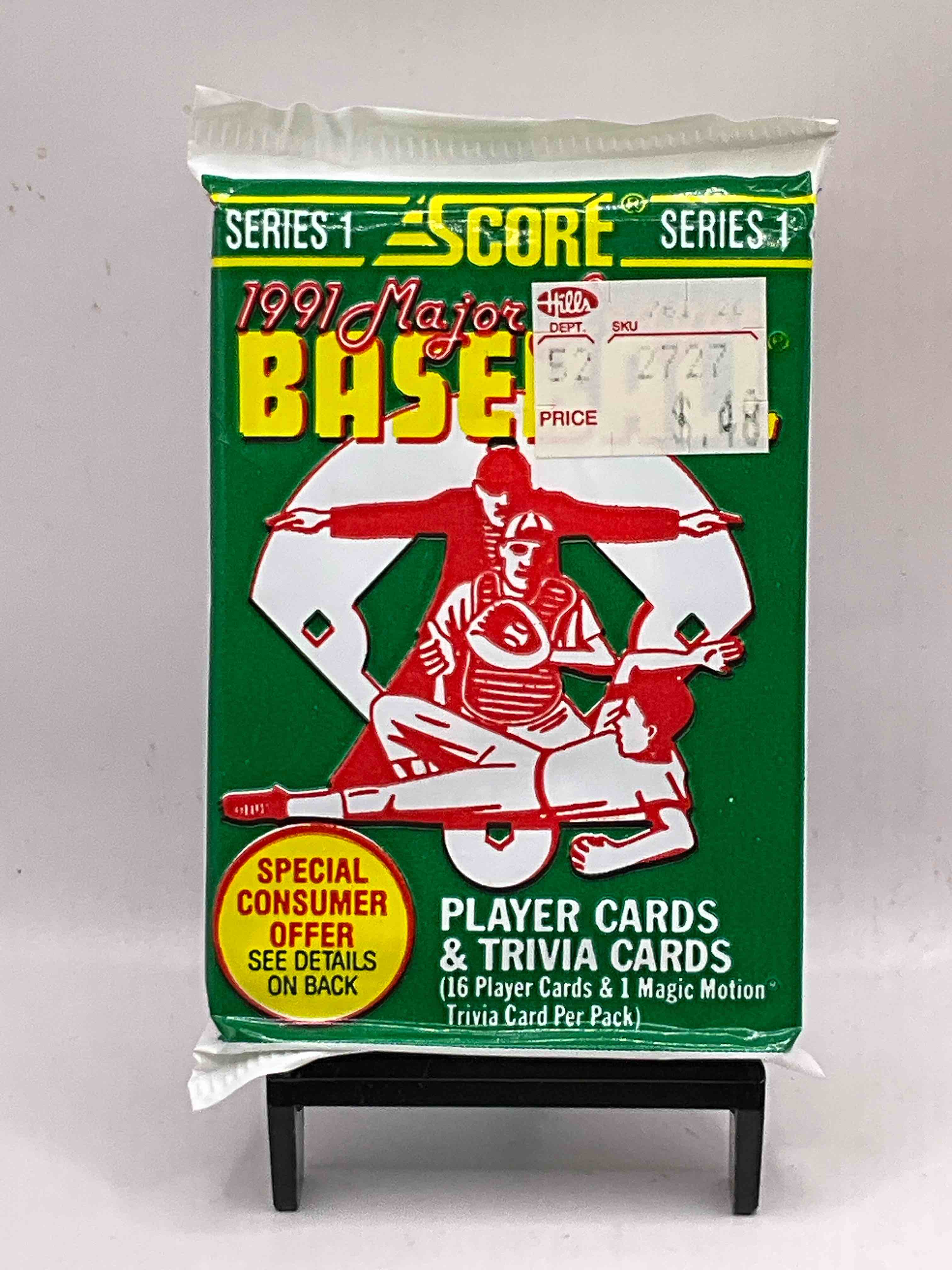 Ken Griffey Jr!? Frank Thomas!? Baseball Insanity! 1991 Score Baseball Series I Unopened Packs, Direct From Box! 16 Premium Baseball Cards In Each Pack! Search For Griffey Jr, Nolan Ryan, Frank Thomas & So Much More! Search For 1980’s Stars & Hall Of Famers!