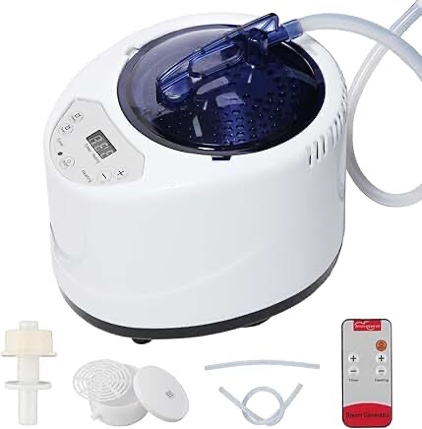 Sauna Steamer Machine, Portable Sauna Steamer, Steam Generator for Sauna, 2.5 Liter Home Sauna Steamer Pot with Remote Control, Steam Cup, Home Spa Sauna Accessories