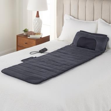 The Heated Shiatsu Full Body Massage Mat, Gray 