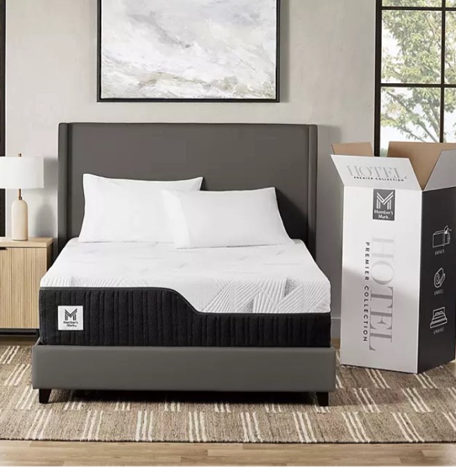 (king size)  Member's Mark Hotel Premier Hybrid Mattress (Available in Medium, Plush, and Firm)