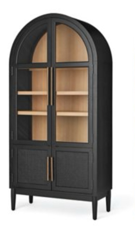 Member's Mark Enzo Storage Cabinet With Rattan Cabinet Doors