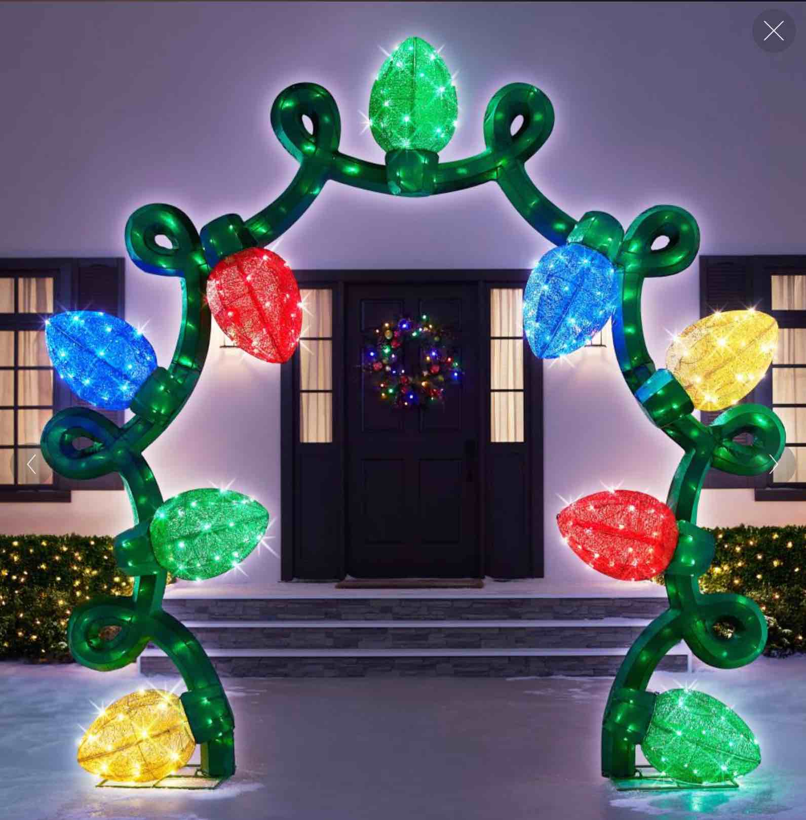 the 8 1/2' illuminating festive archway