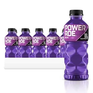 POWERADE Sports Drink Grape, 20 Ounce (Pack of 24) ( best by 09/12/24 ) 
