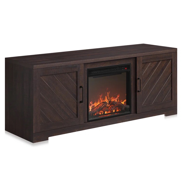 Blazice TV Stand to 65" with Electric Fireplace Included