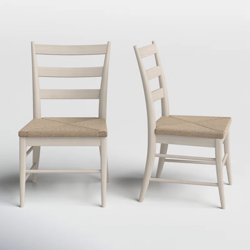 Shannen Solid Wood Ladder Back Side Chair 2 chair 